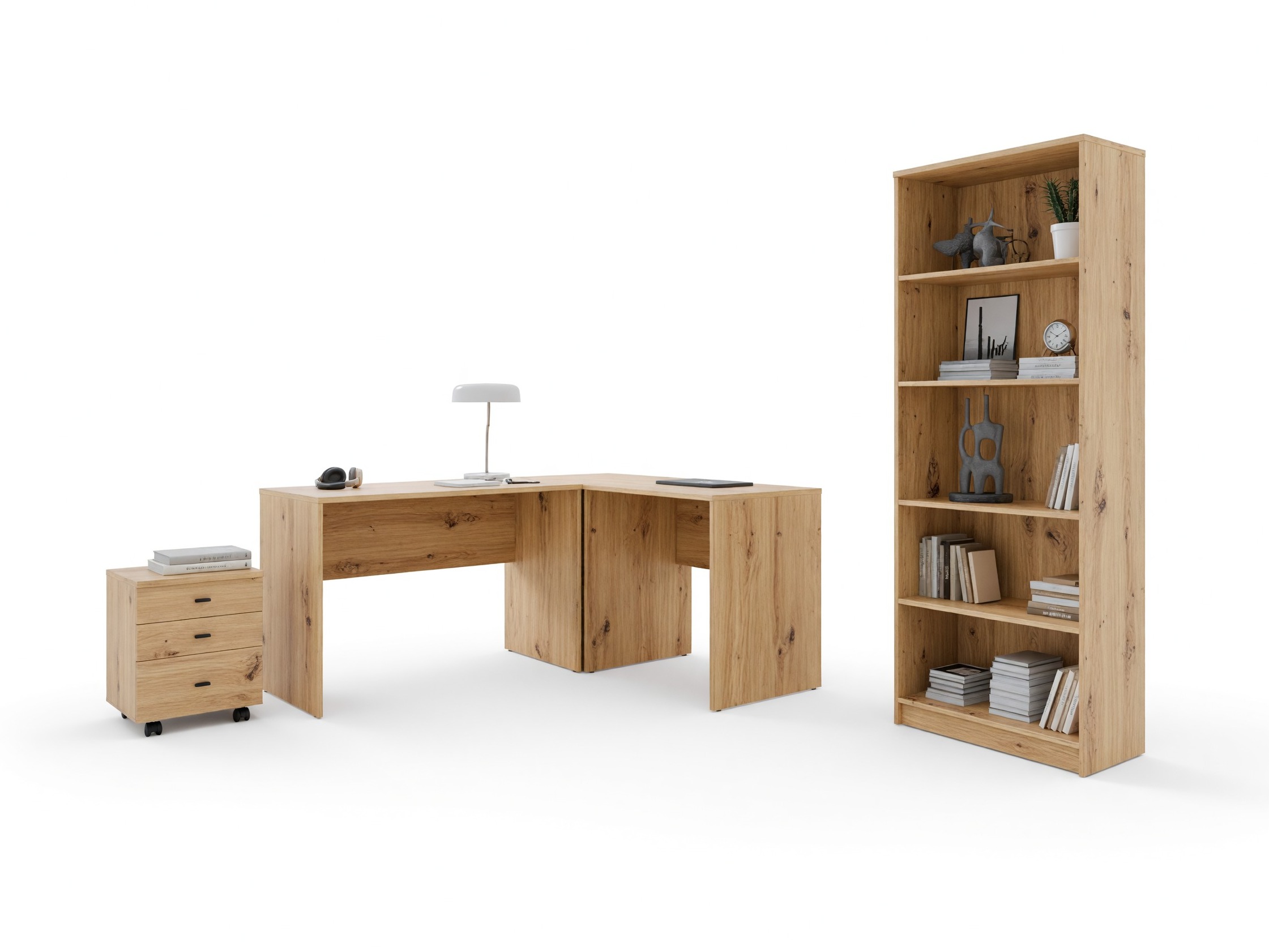 Büro-Set Fiofive 120 (Artisan Eichenholzoptik)