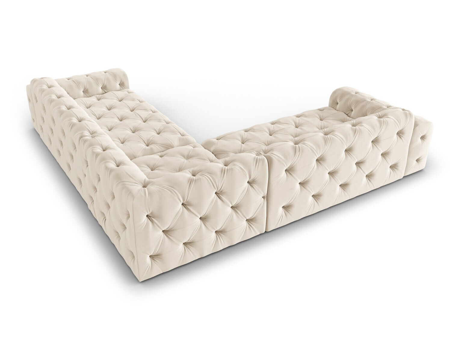 Chesterfield ecksofa Lartiva 104 (Opera Cremefarben)