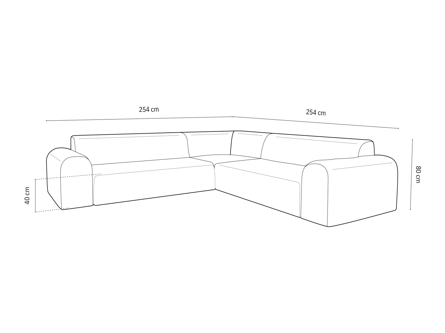 Chesterfield ecksofa Lartiva 104 (Opera Cremefarben)