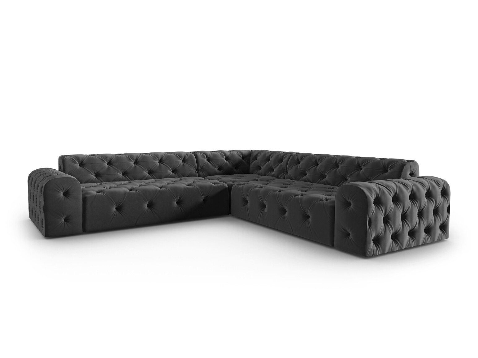 Chesterfield ecksofa Lartiva 104 (Opera Graphit)