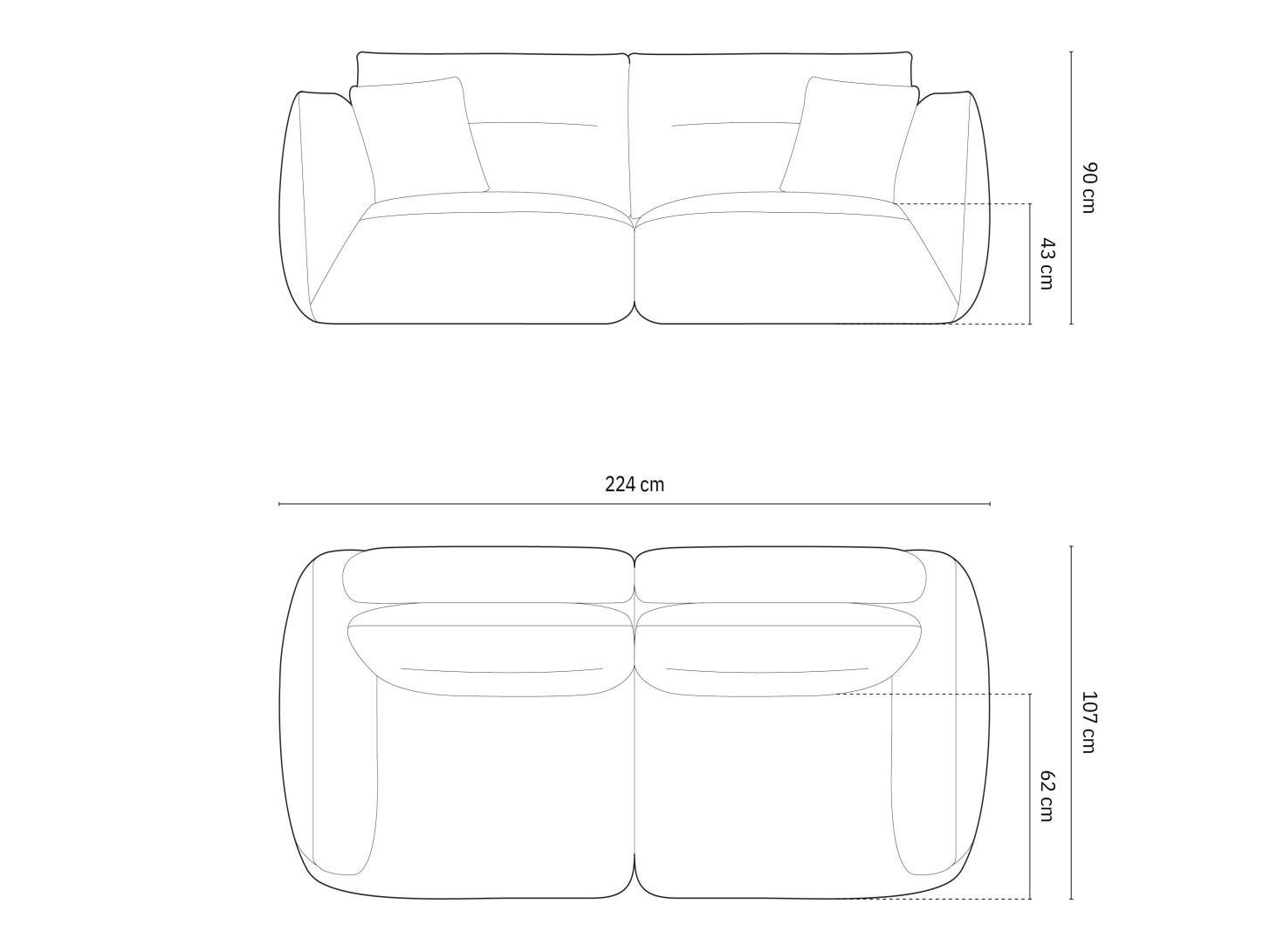 Sofa Felmeli 101 (Wind 02)