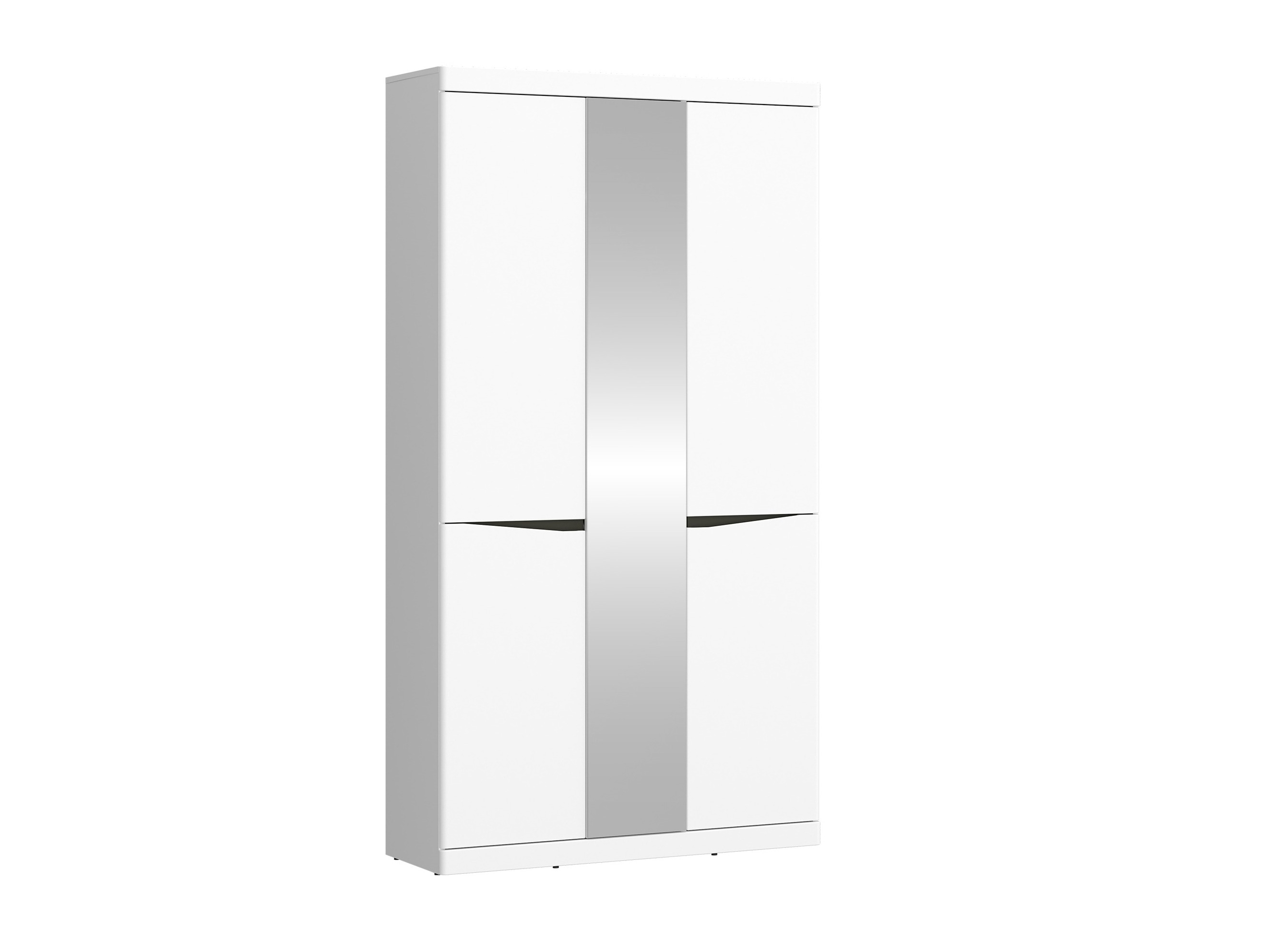 Kleiderschrank Venlori 139 (Weiss + Graphit)