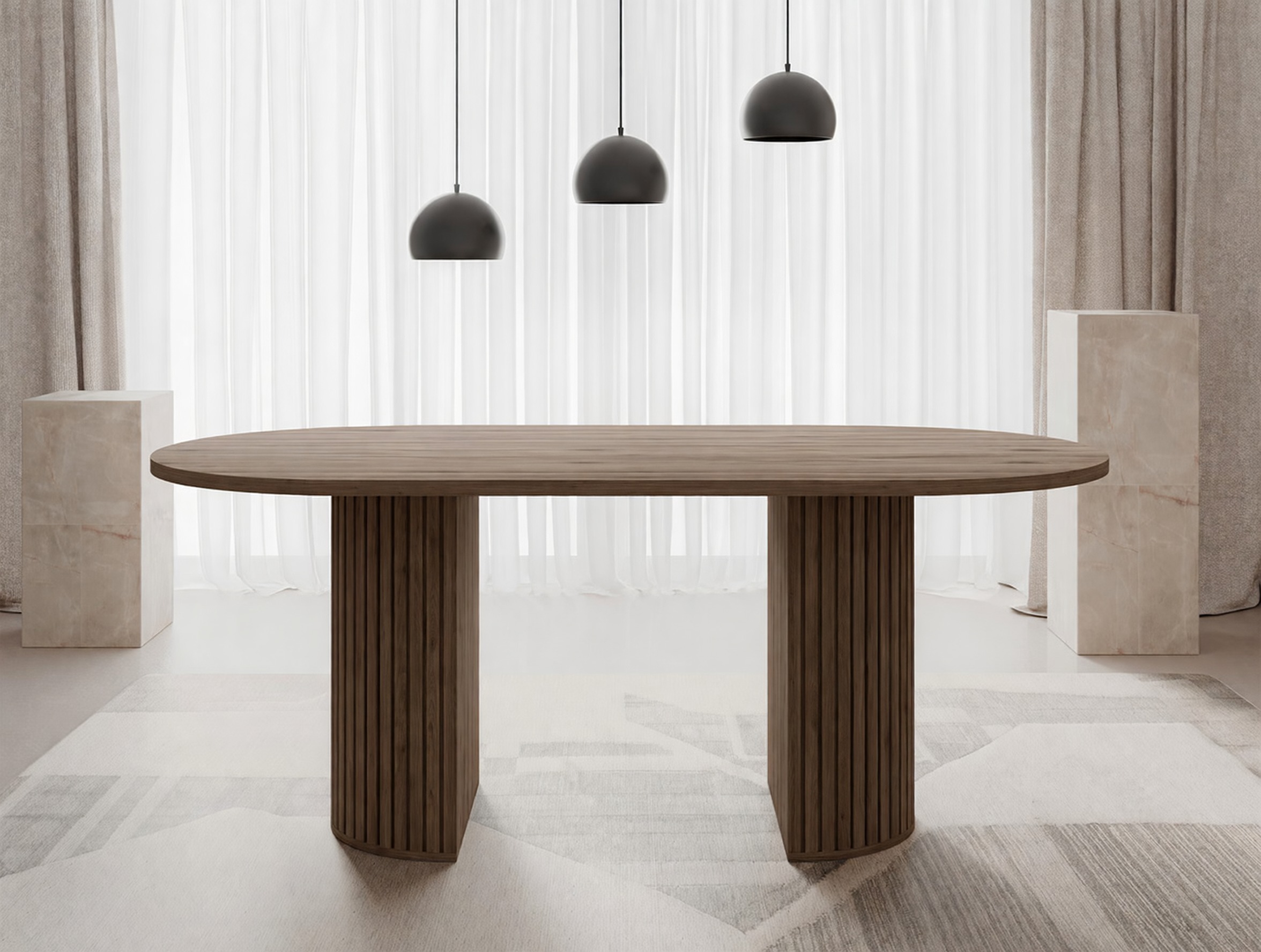 Tisch Comfivo Ulma (Walnussholzoptik)