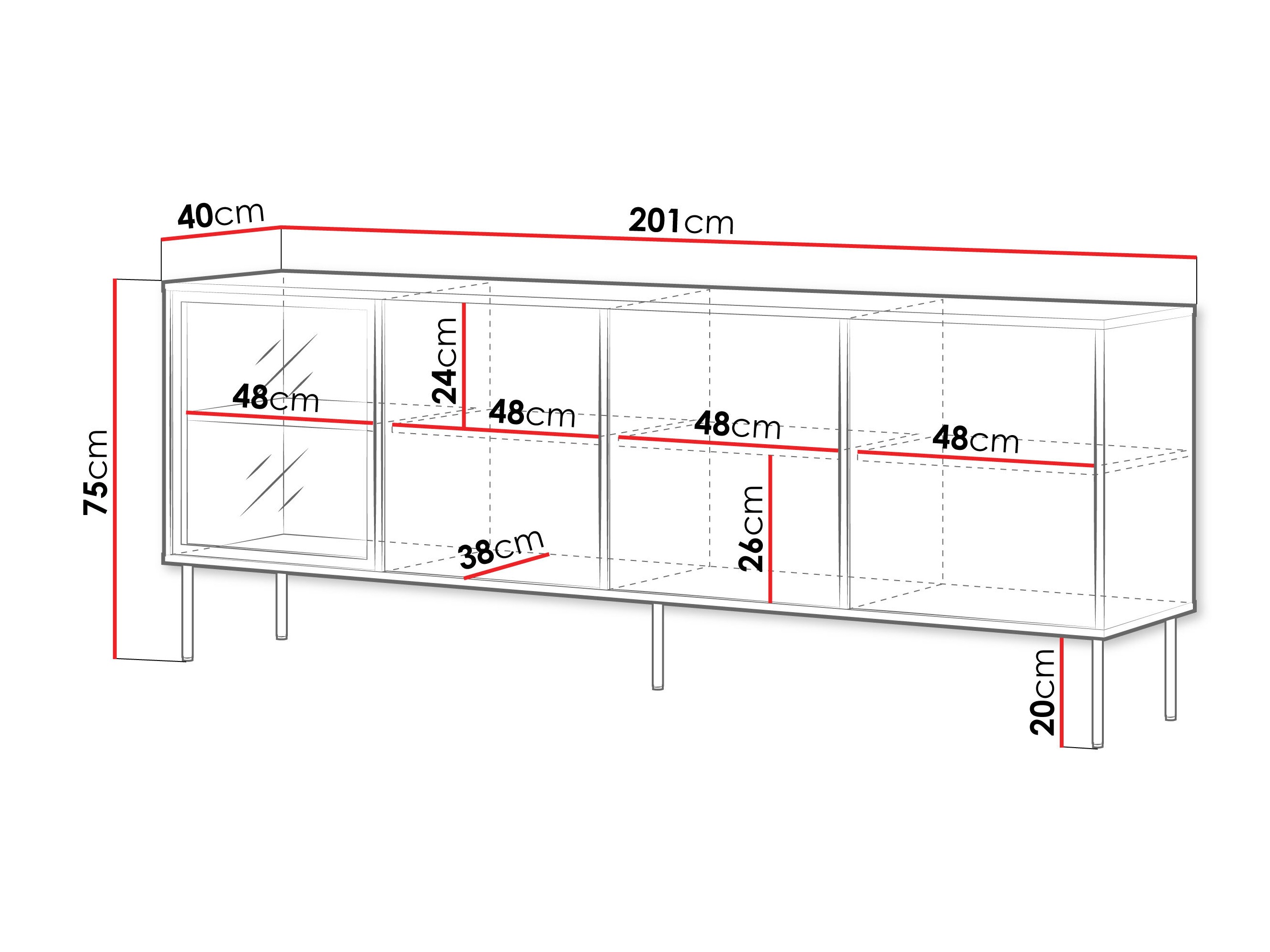 Sideboard Merevai 102 (Eiche)