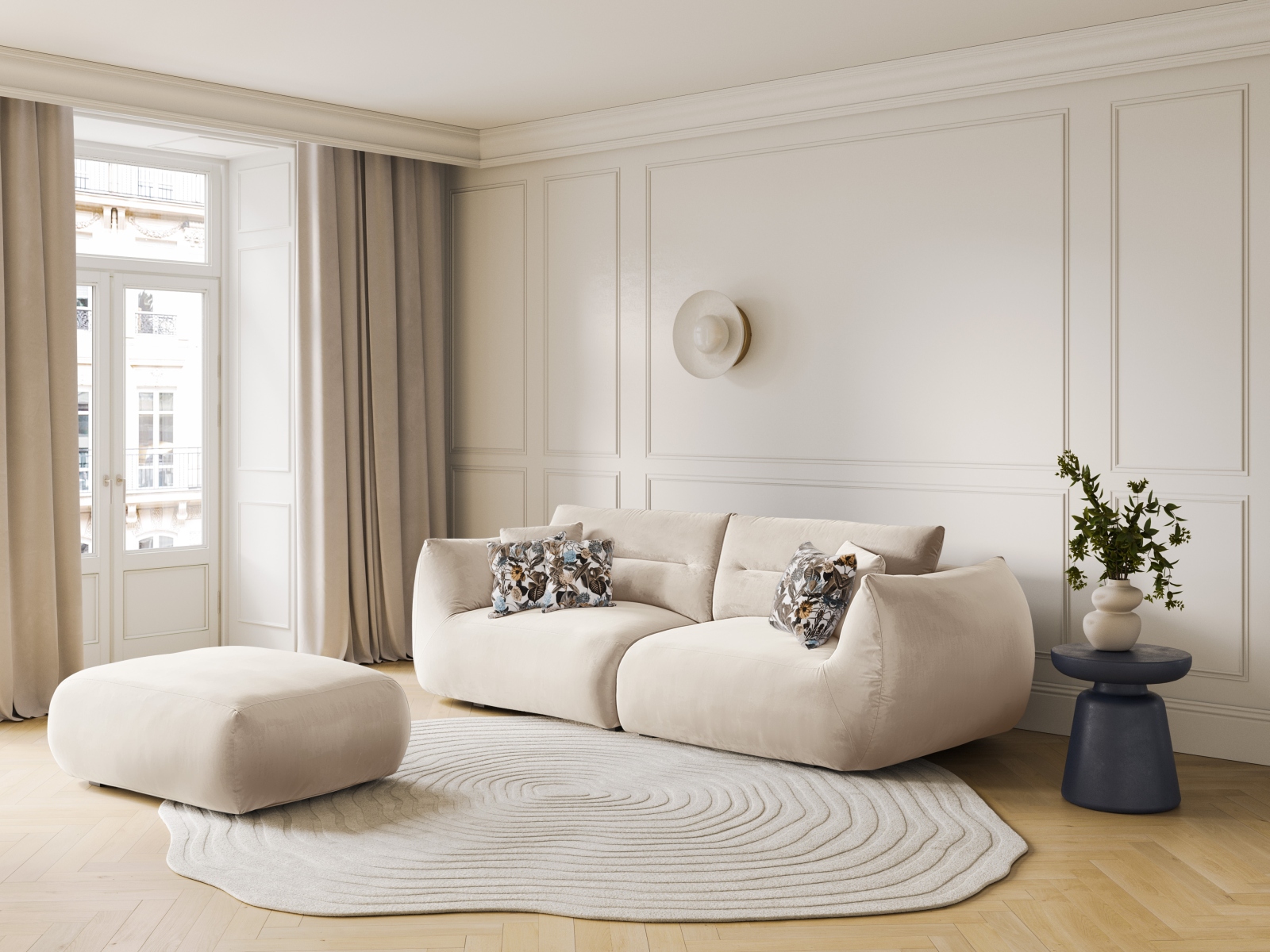 Hocker Felmeli 107 (Magic Velvet 2256)