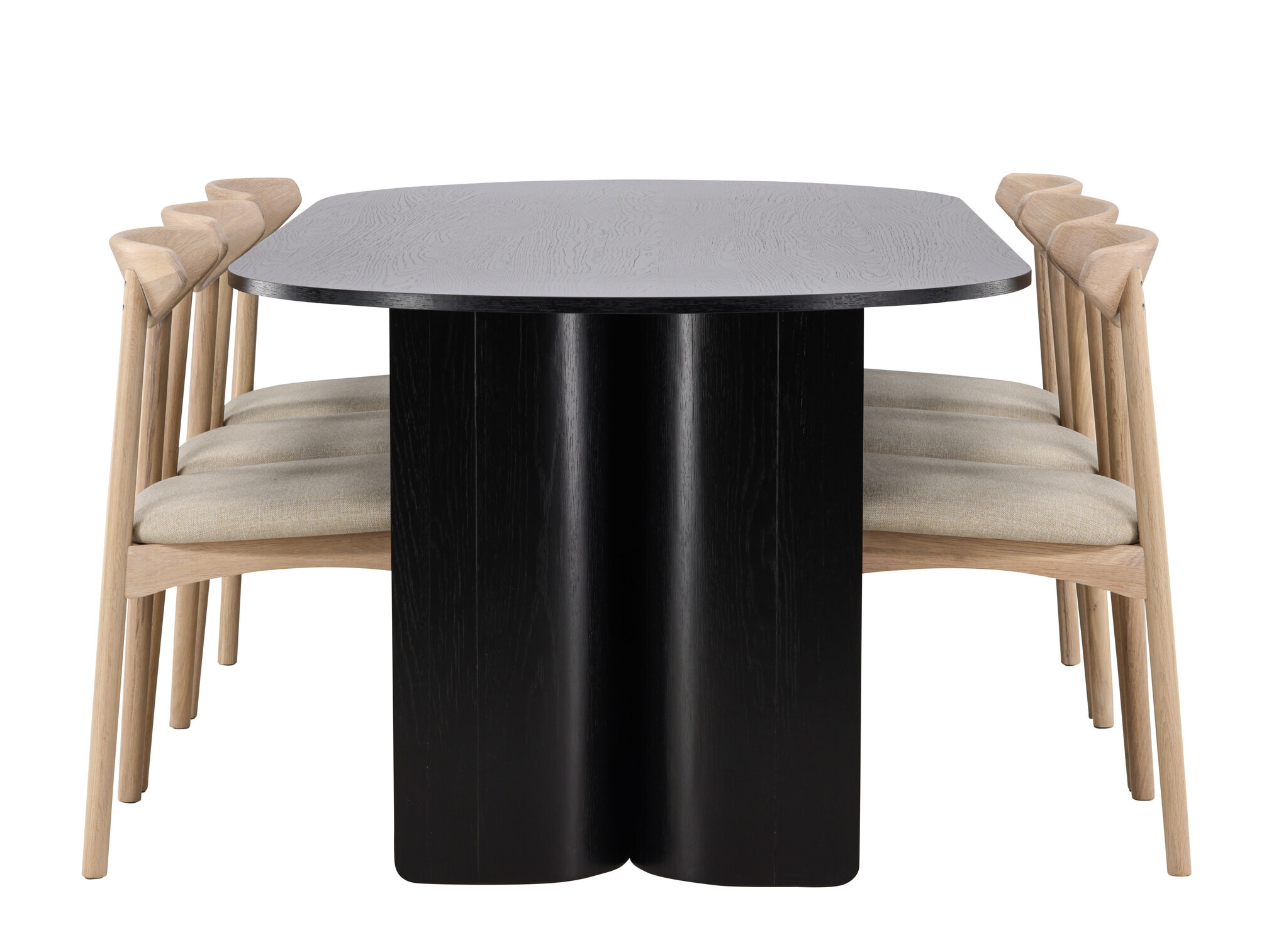 Essgruppe Dallas 5280 (Helles Holz + Beige)