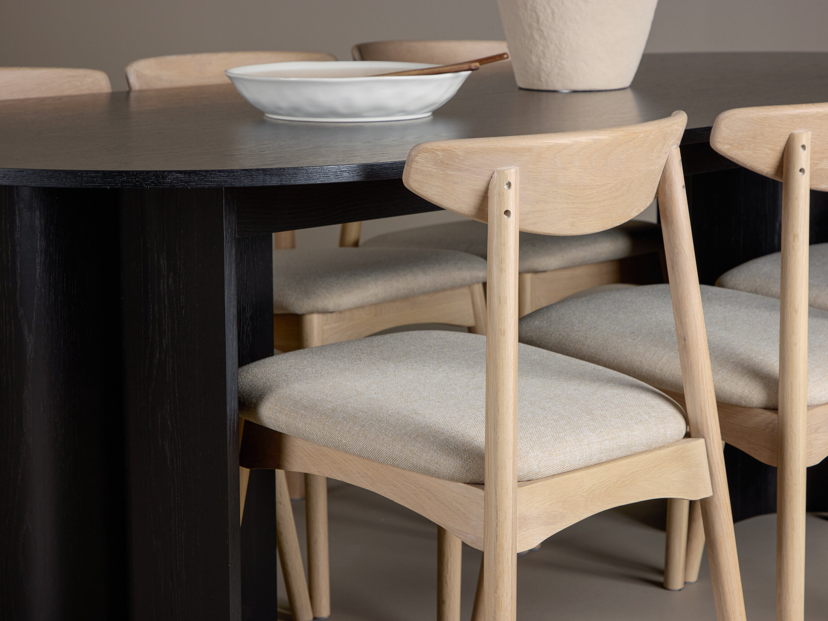 Essgruppe Dallas 5280 (Helles Holz + Beige)