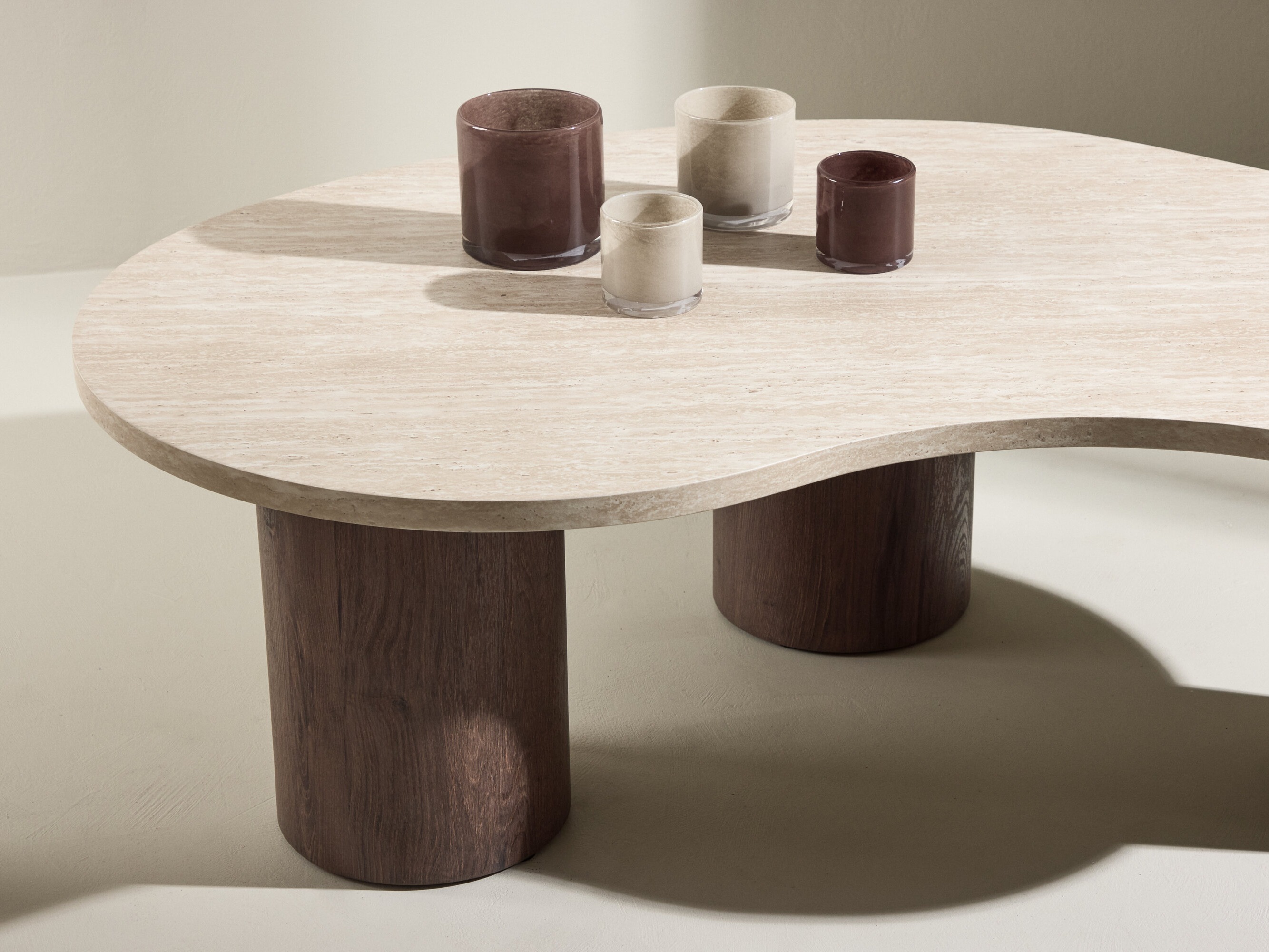 Couchtisch Dallas 5282 (Beige + Dunkelbraun)