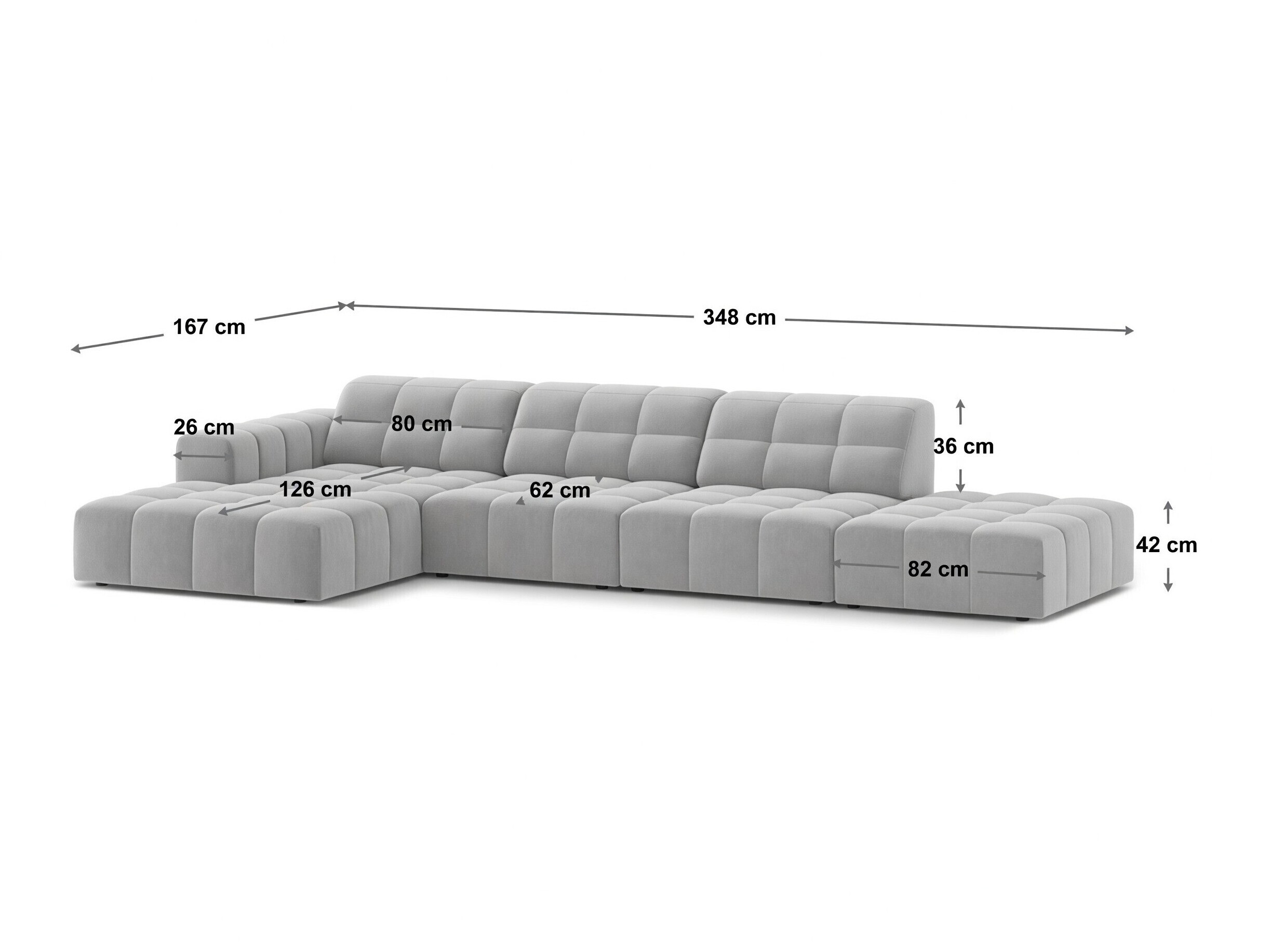 Modulares Ecksofa Somelo 103 (Eden 20)