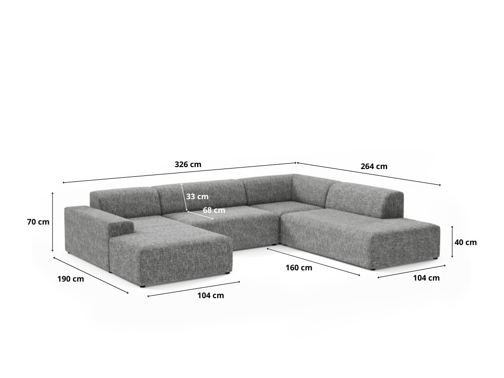 Modulares Ecksofa Lutivi 102 (Imo 10)
