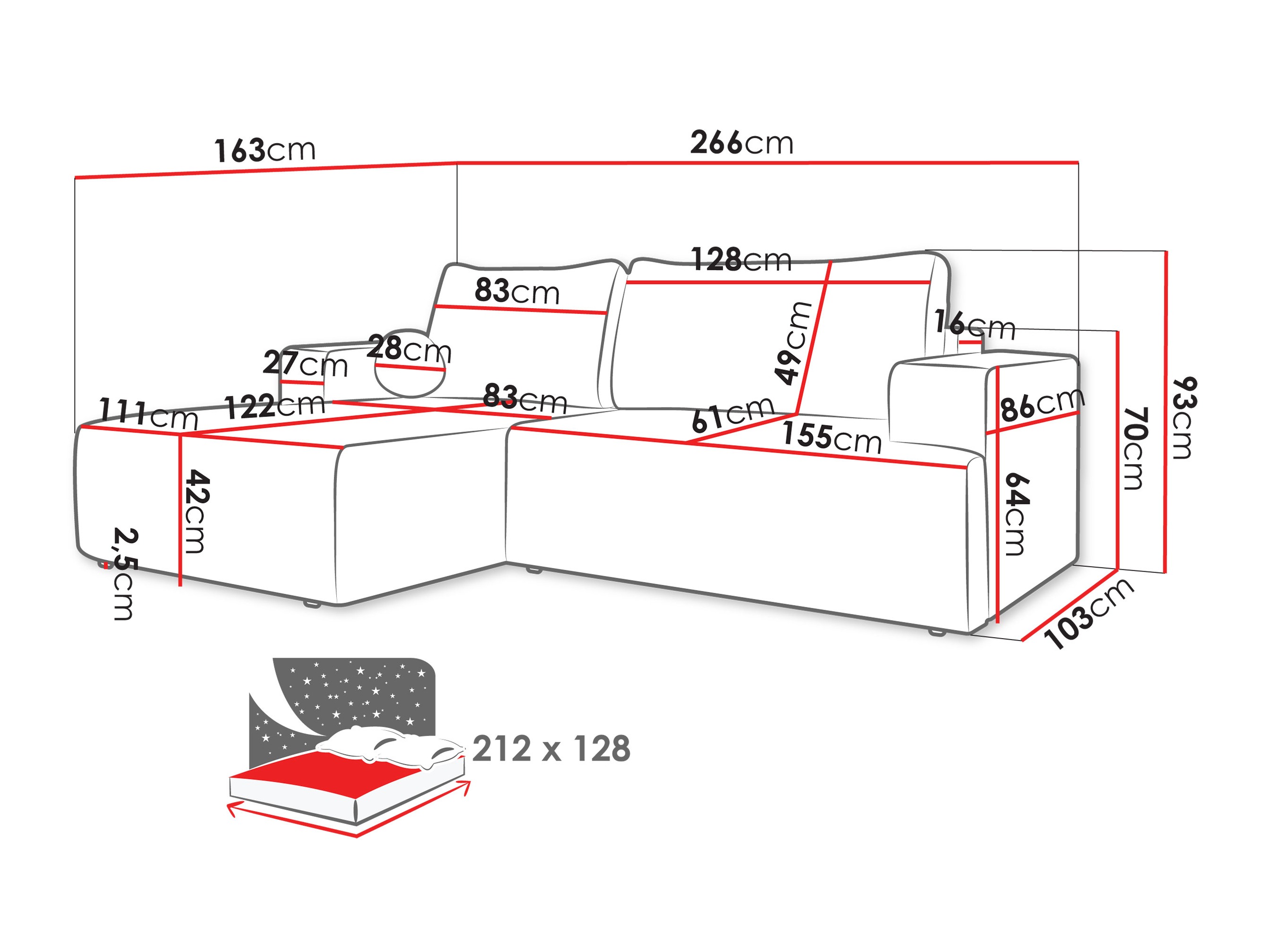 Ecksofa Comfivo Societas (Poso 03)