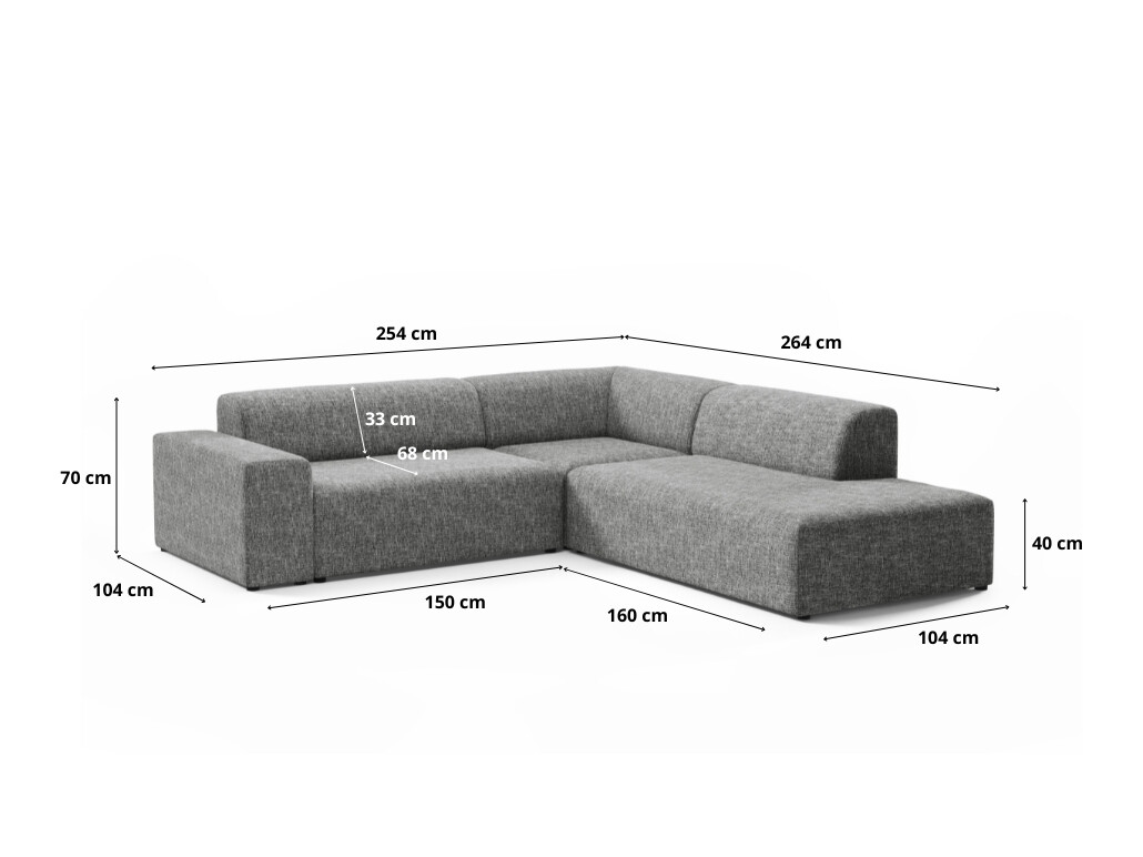 Modulares Ecksofa Lutivi 103 (Imo 10)