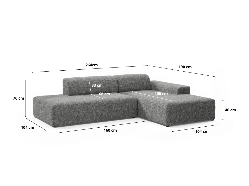 Modulares Ecksofa Lutivi 104 (Imo 10)