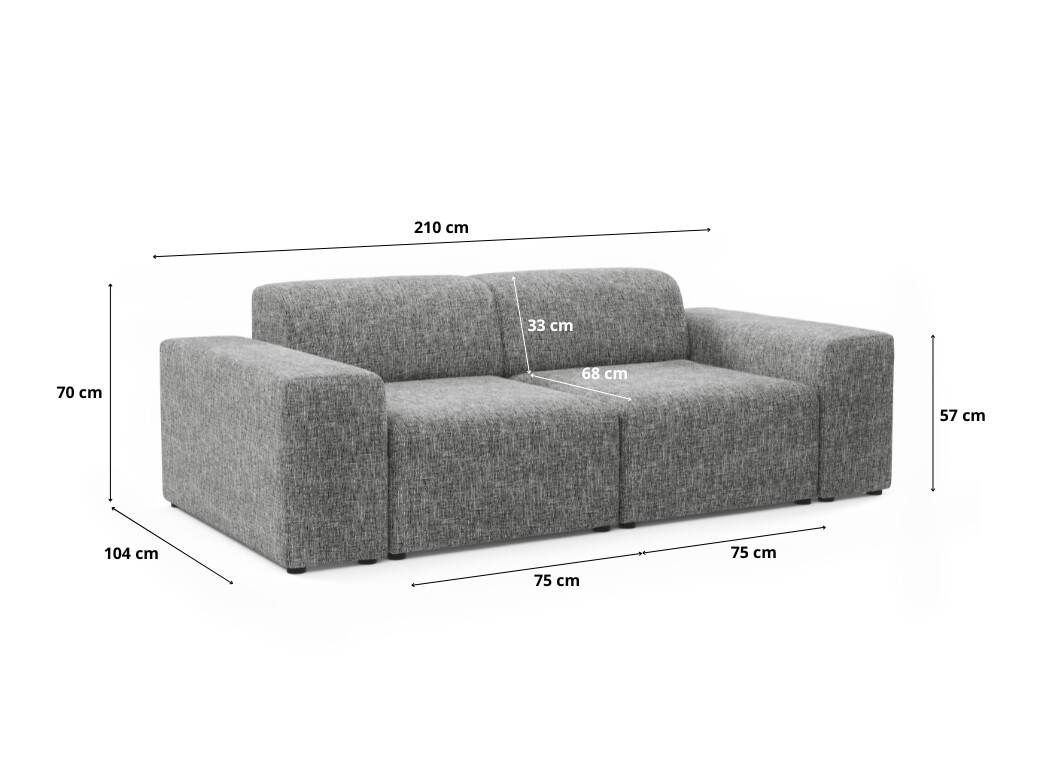 Modulares Sofa Lutivi 100 (Imo 10)