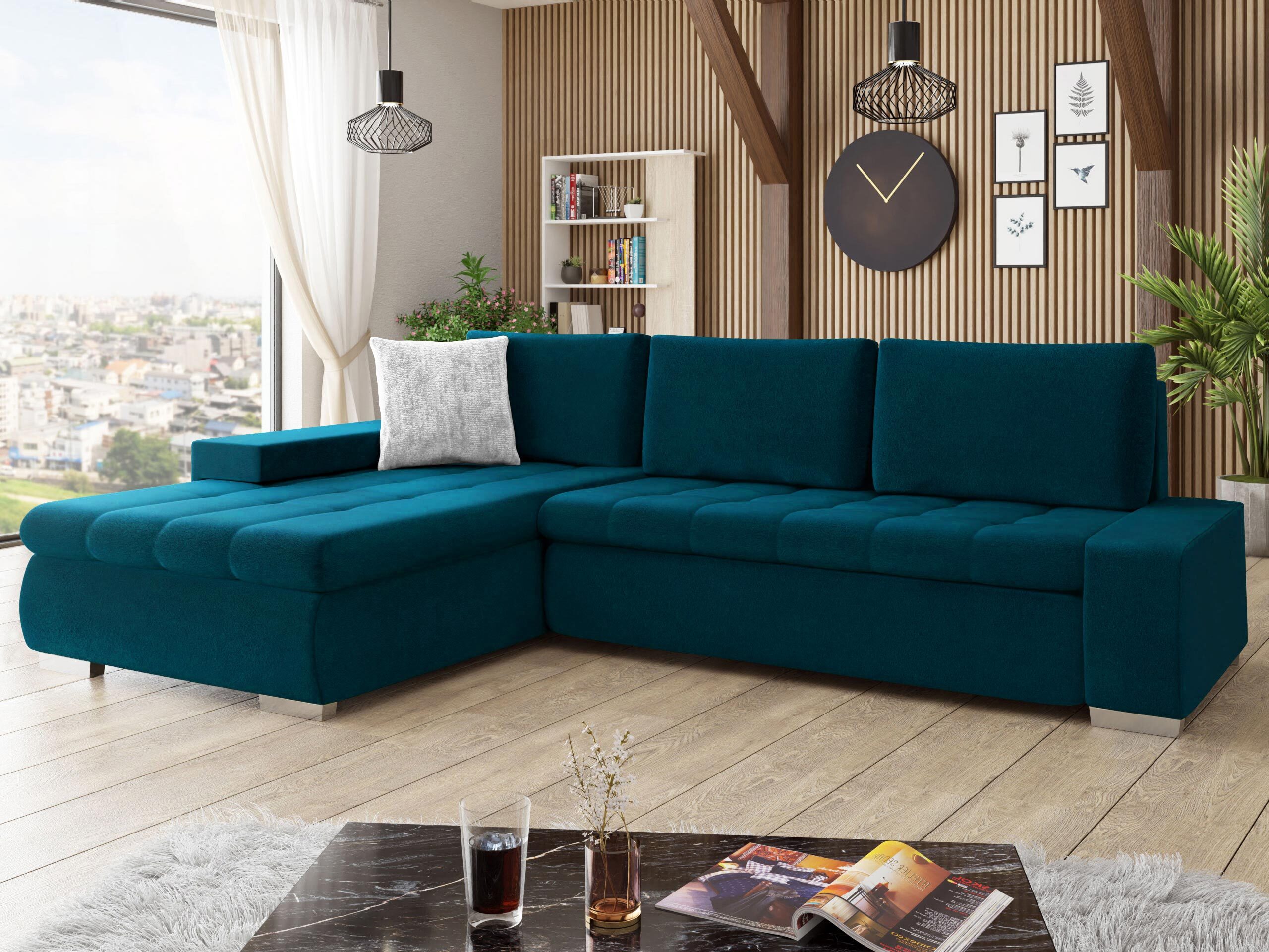 Ecksofa Comfivo Nitor II (Venus Velvet 2911 + Miu 2059)