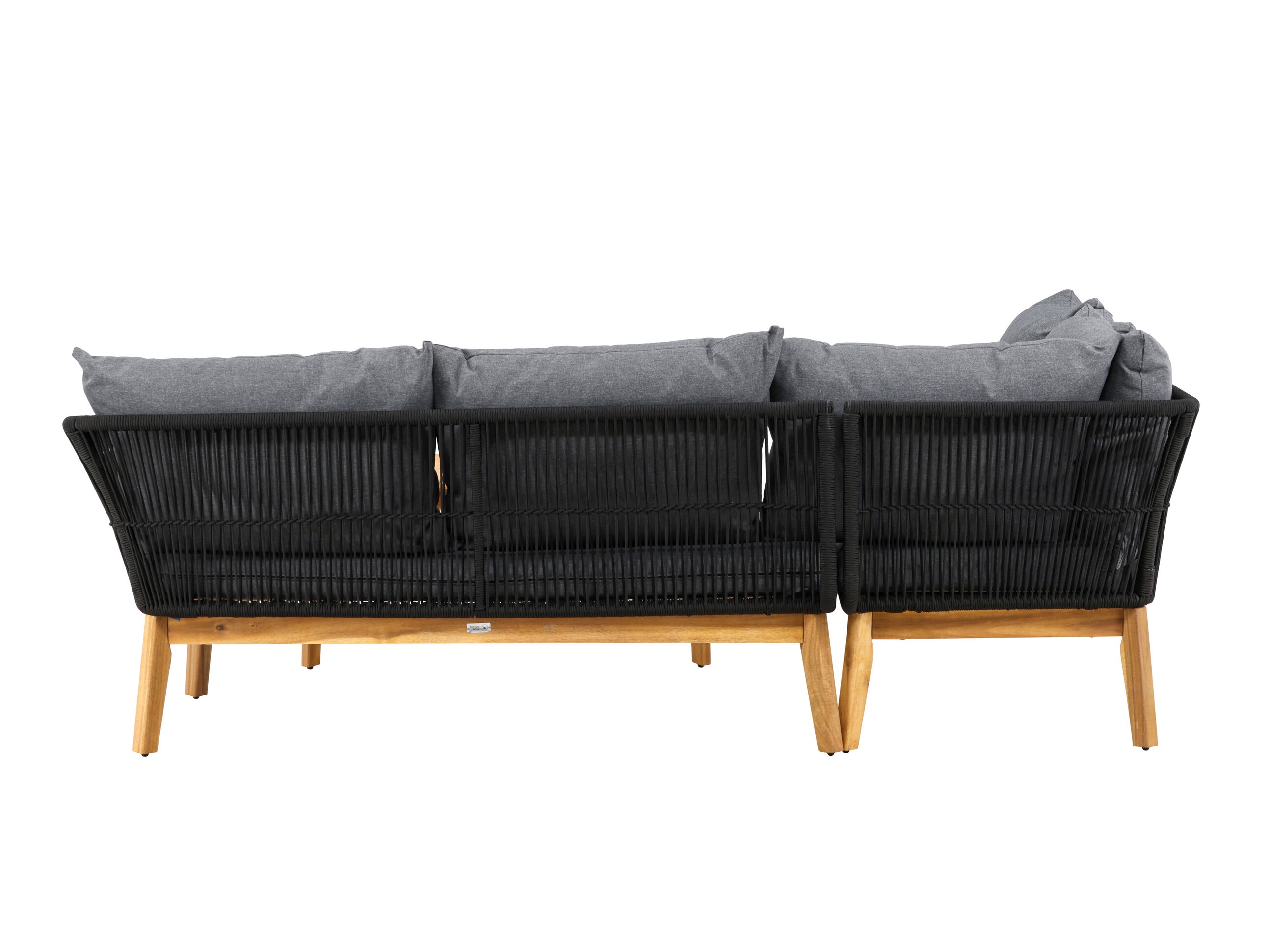 Gartenmöbel-Set Dallas 1085 (Akazie + Schwarz)