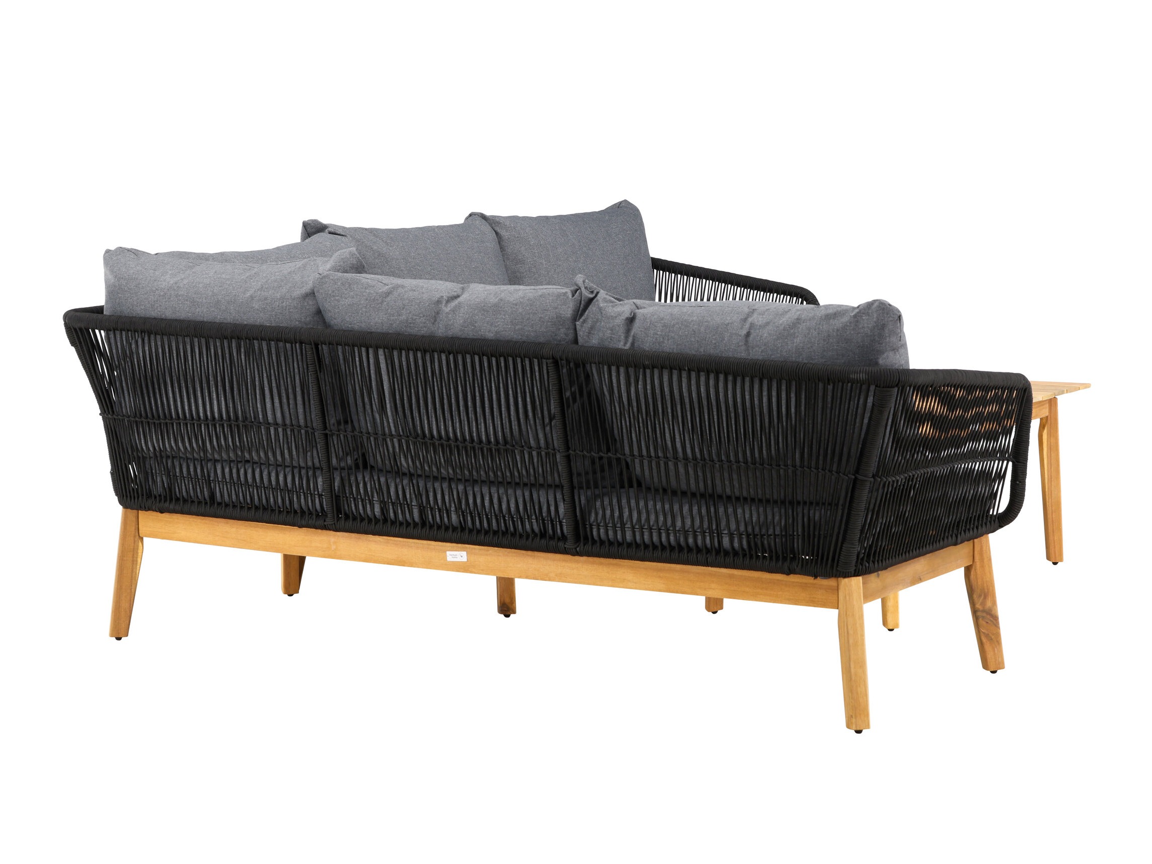 Gartenmöbel-Set Dallas 1085 (Akazie + Schwarz)