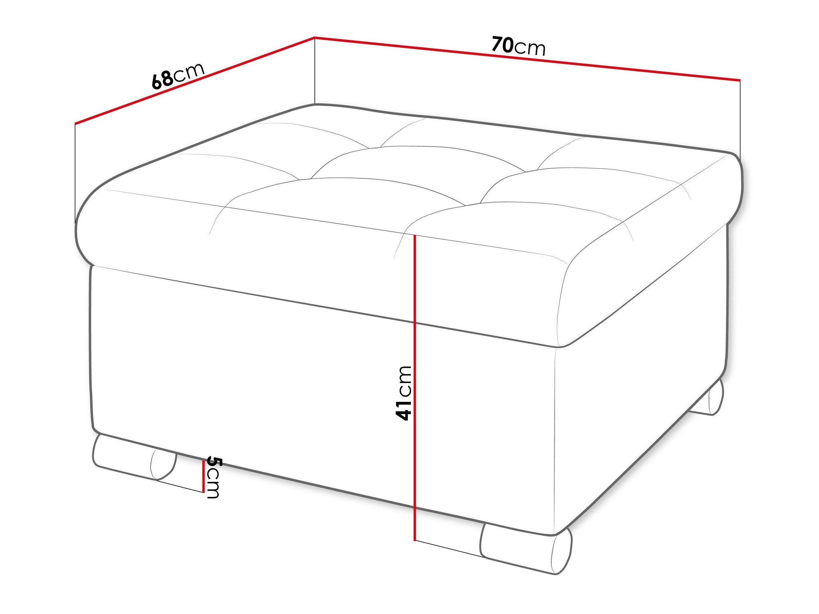 Hocker Comfivo Gemma (Soft 011 + Lux 06)