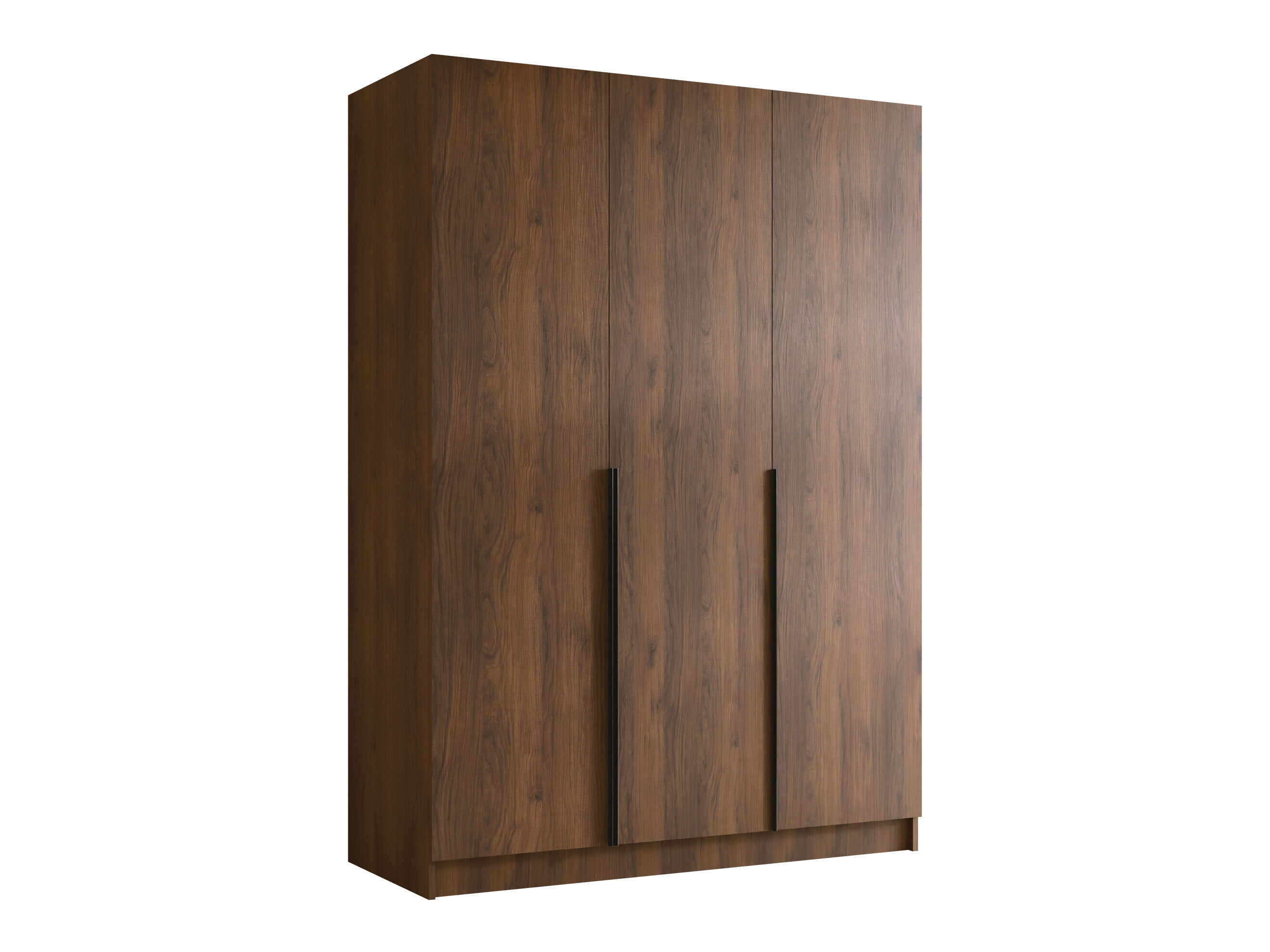 Kleiderschrank Closico Decoron I (Walnussholzoptik + Schwarz)