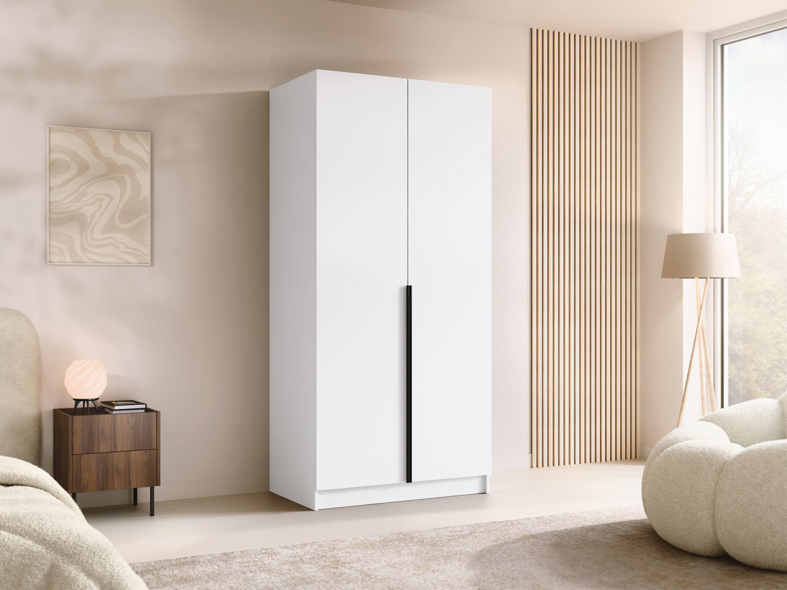 Kleiderschrank Closico Staton I (Weiss)