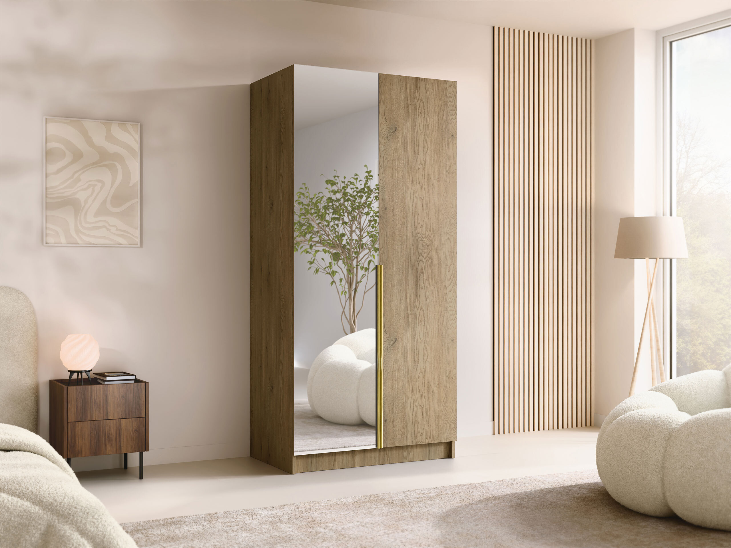 Kleiderschrank Closico Staton II (Cremona-Eiche)