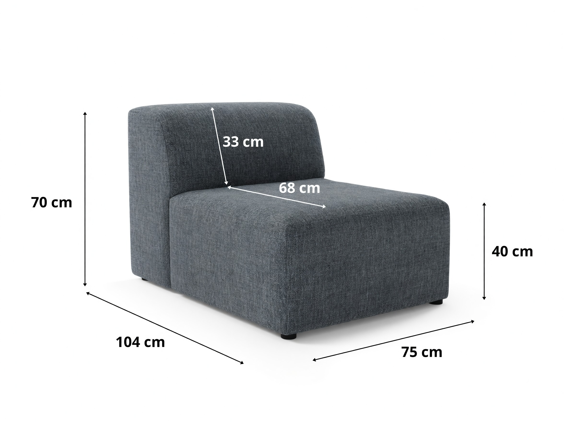 Modularer Sessel Lutivi 105 (Imo 10)