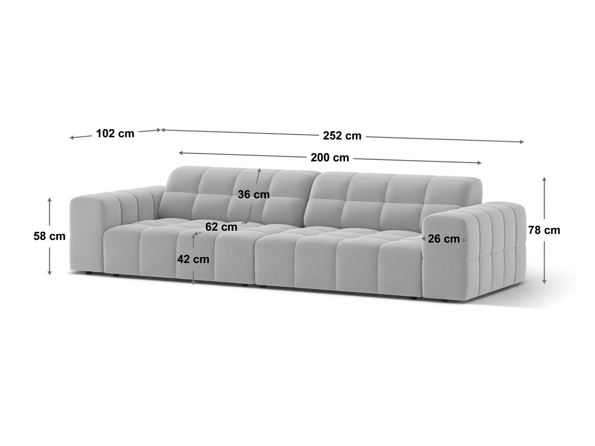 Modulares Sofa Somelo 105 (Venus 2911)