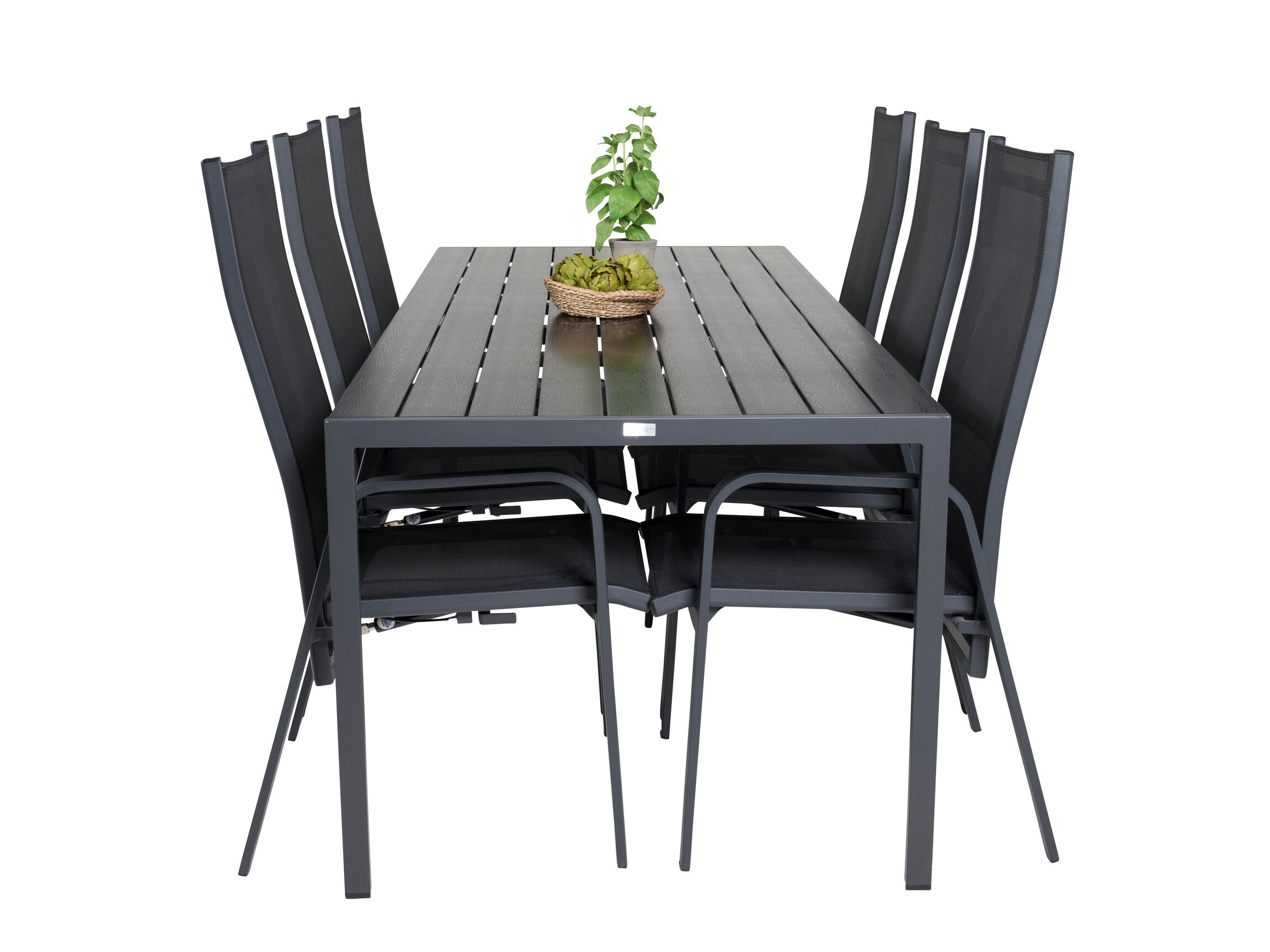 Tisch und Stühle Dallas 5295 (Schwarz)