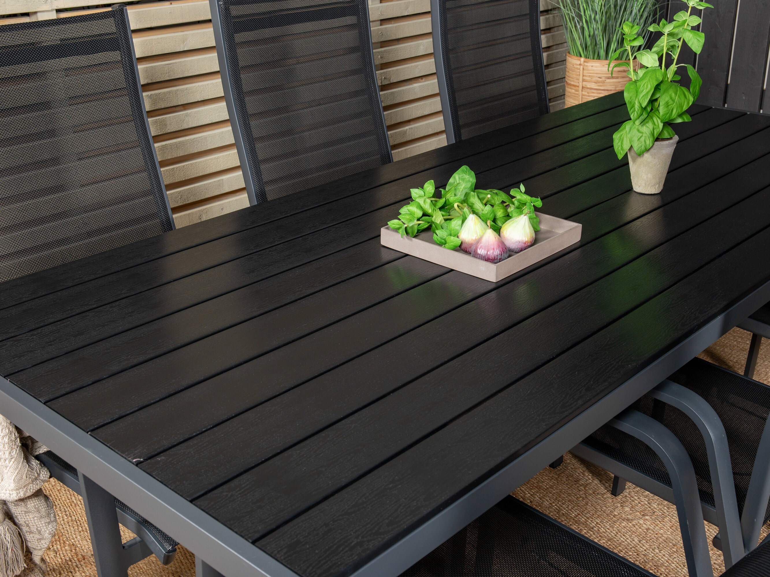 Tisch und Stühle Dallas 5295 (Schwarz)