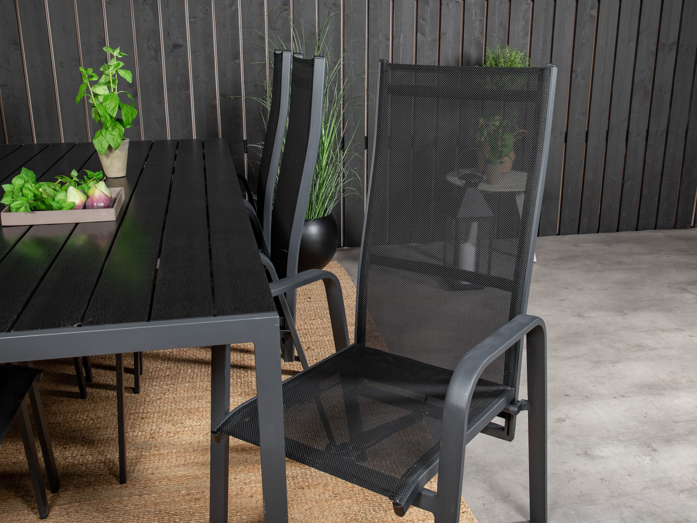Tisch und Stühle Dallas 5295 (Schwarz)
