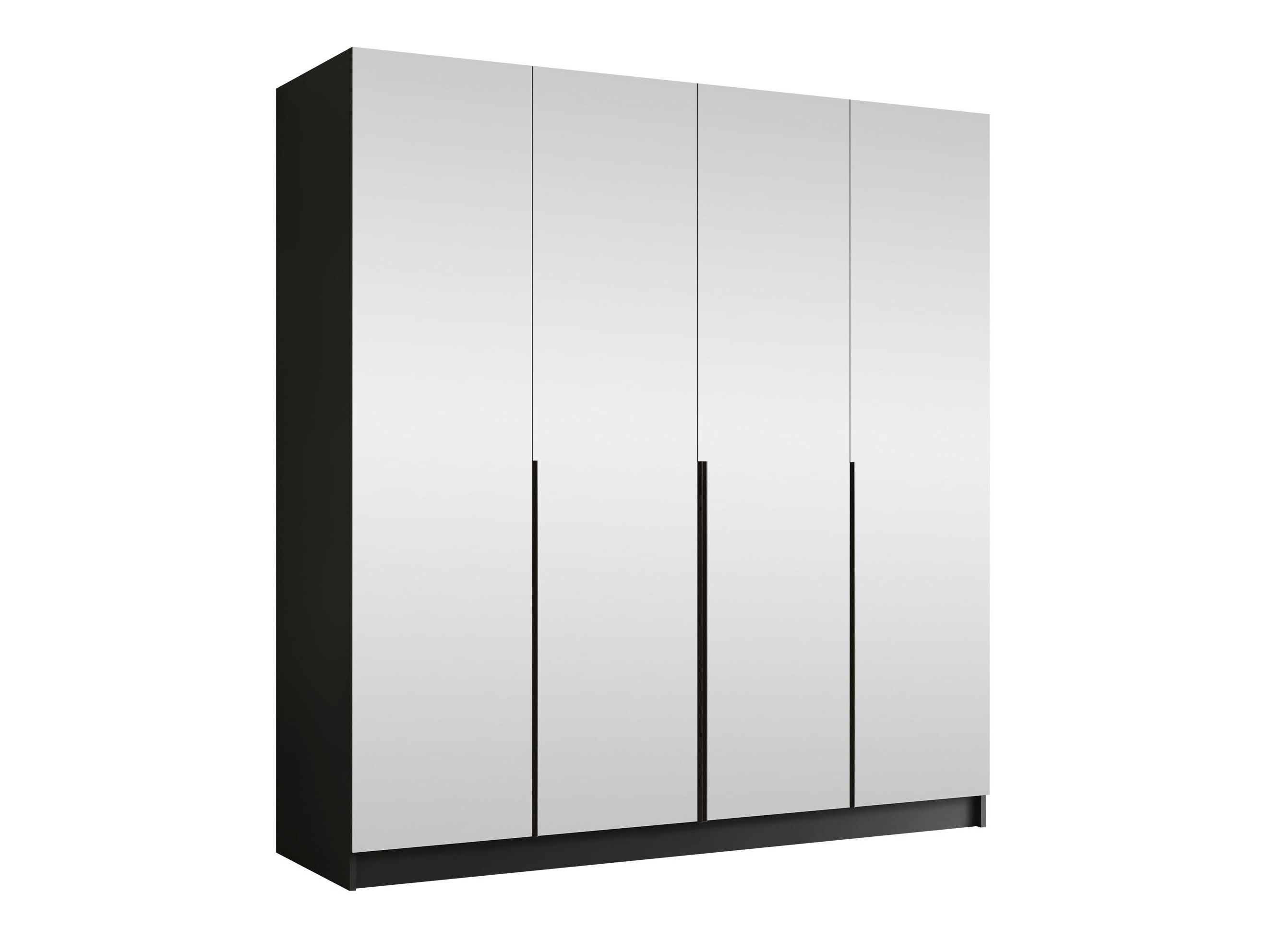 Kleiderschrank Closico Navor III (Schwarz)