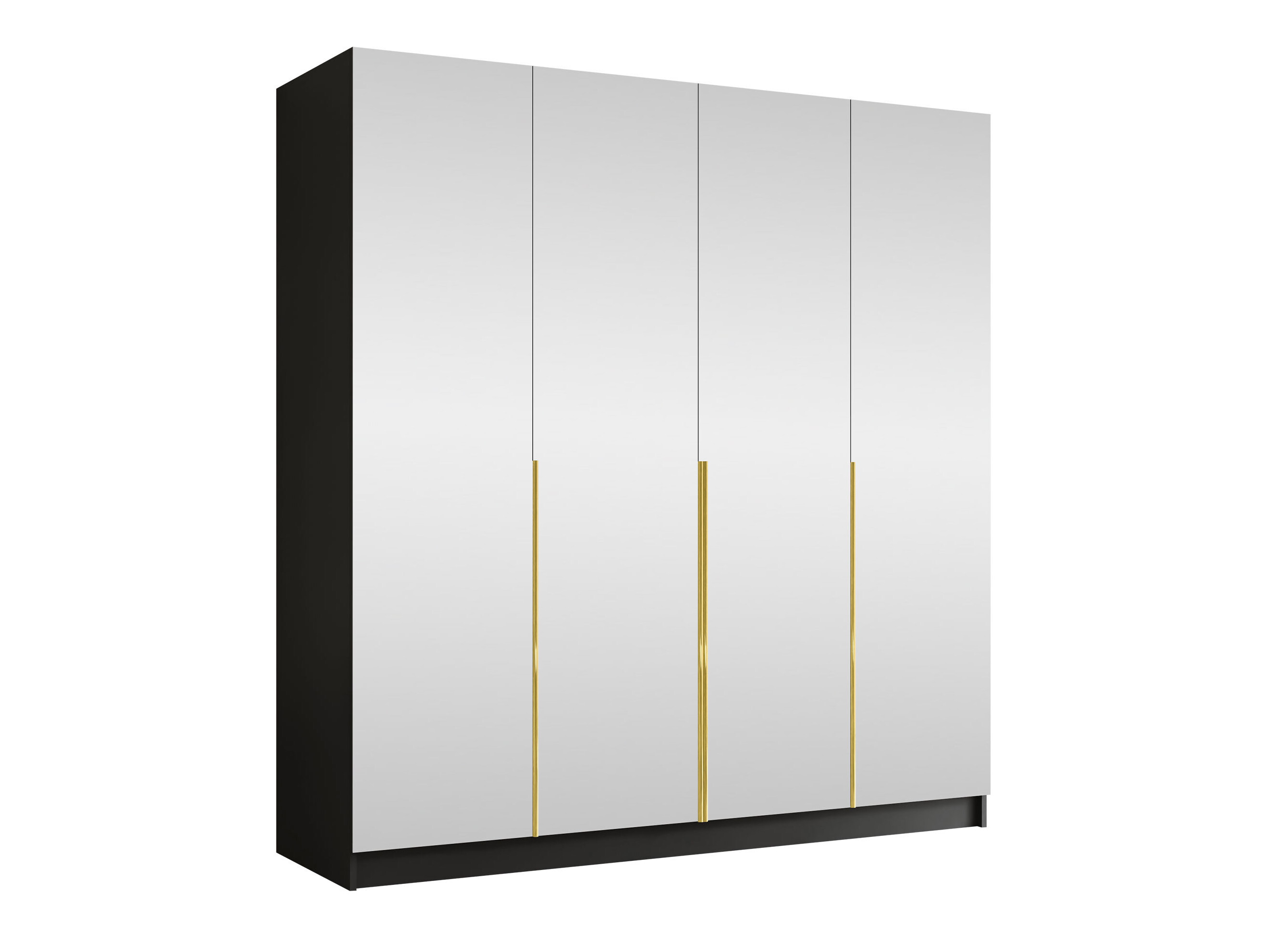 Kleiderschrank Closico Navor III (Schwarz)