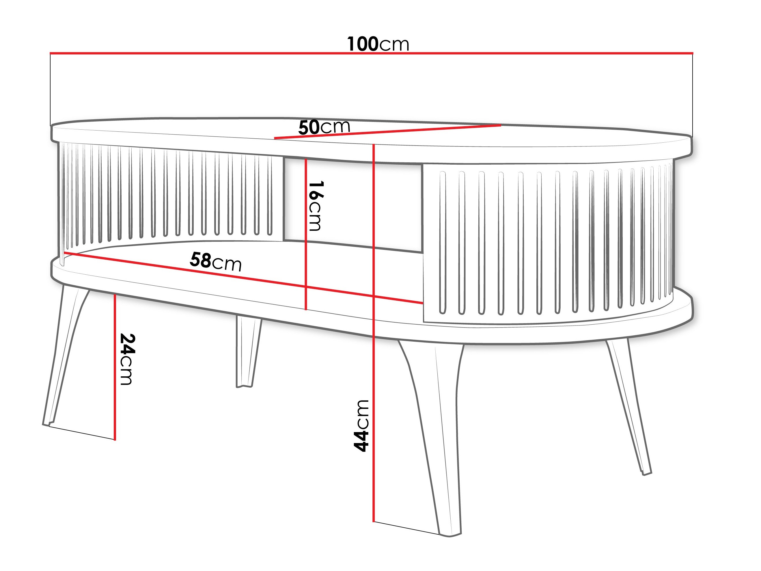 Couchtisch Vitum III (Craft-Eiche Gold)