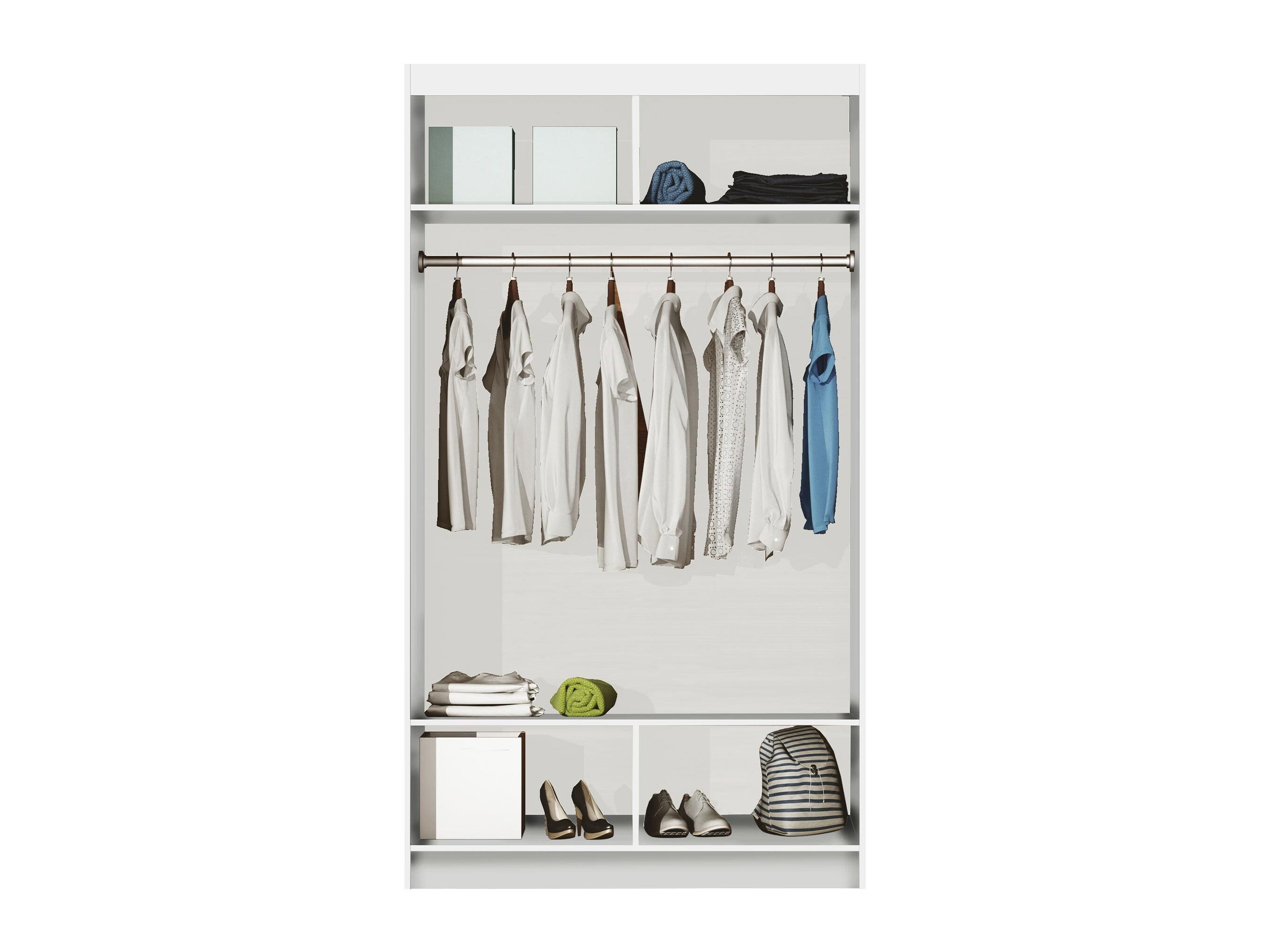 Kleiderschrank Honolulu 195 (Weiss)