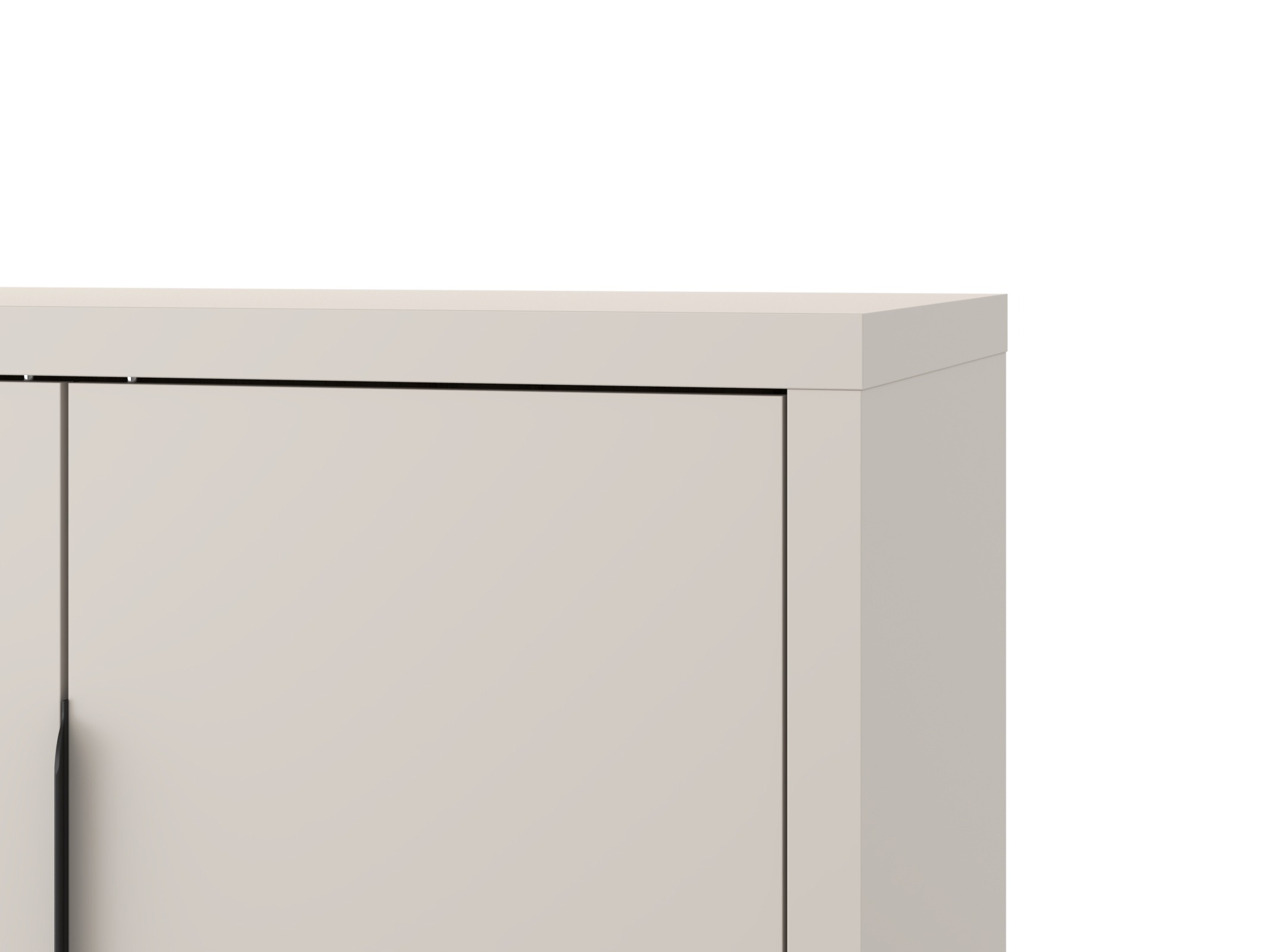 Kommoden Avicavu 128 (Kaschmir + Schwarz)