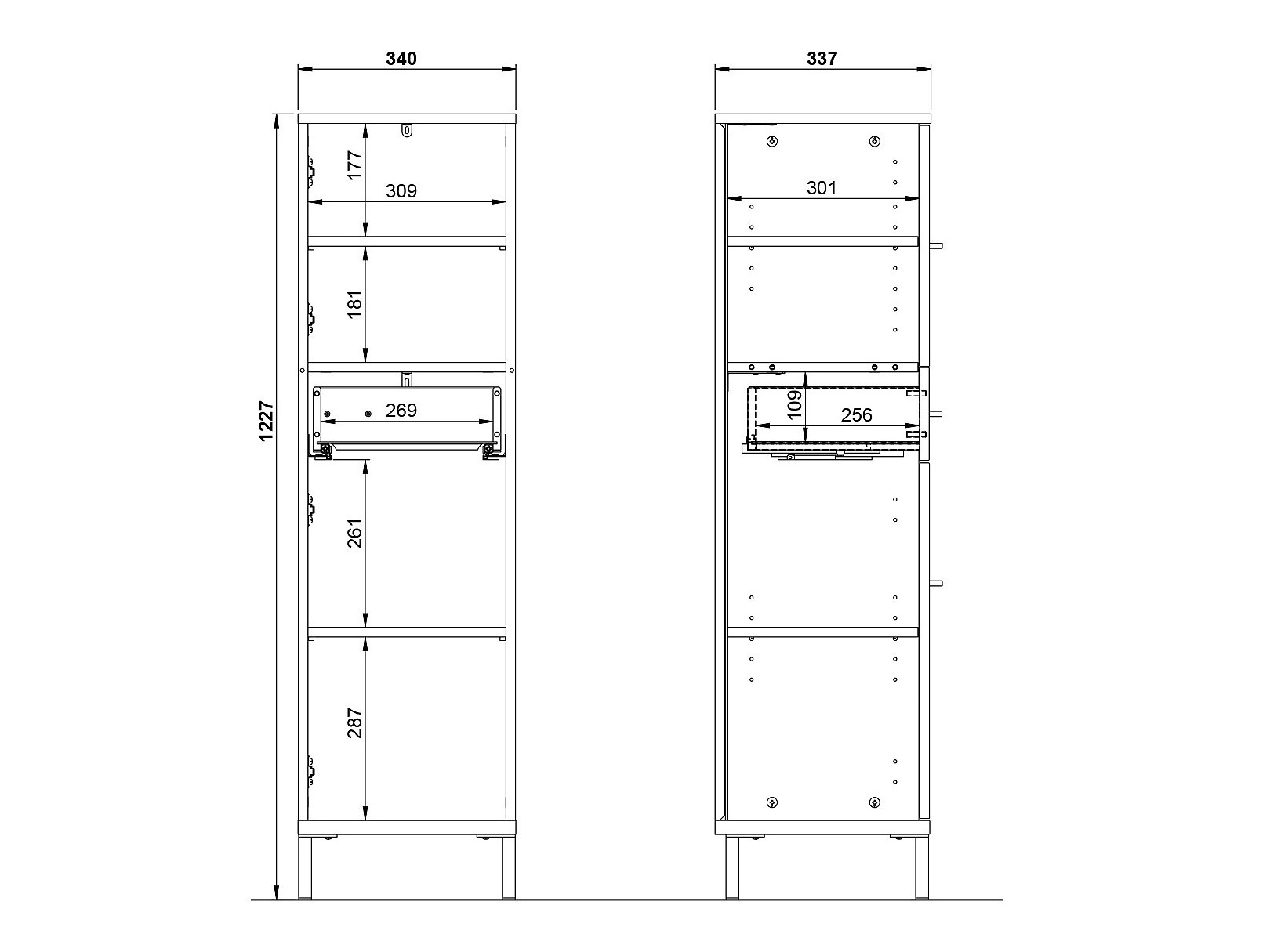 Stehender Badezimmerschrank Evaenou 104