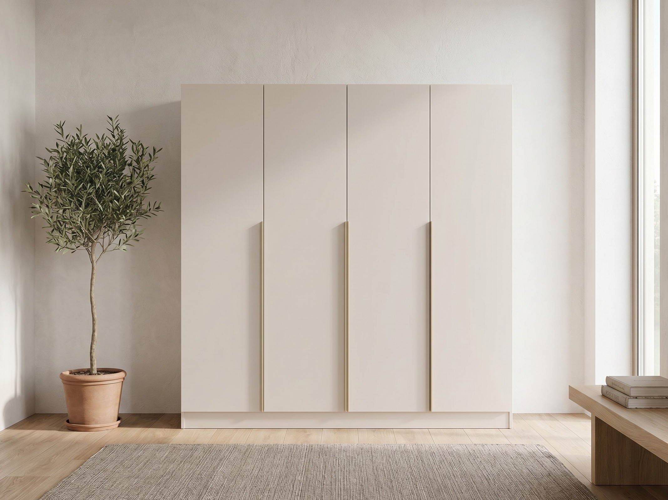 Kleiderschrank Mandeville 370 (Kaschmir + Gold)