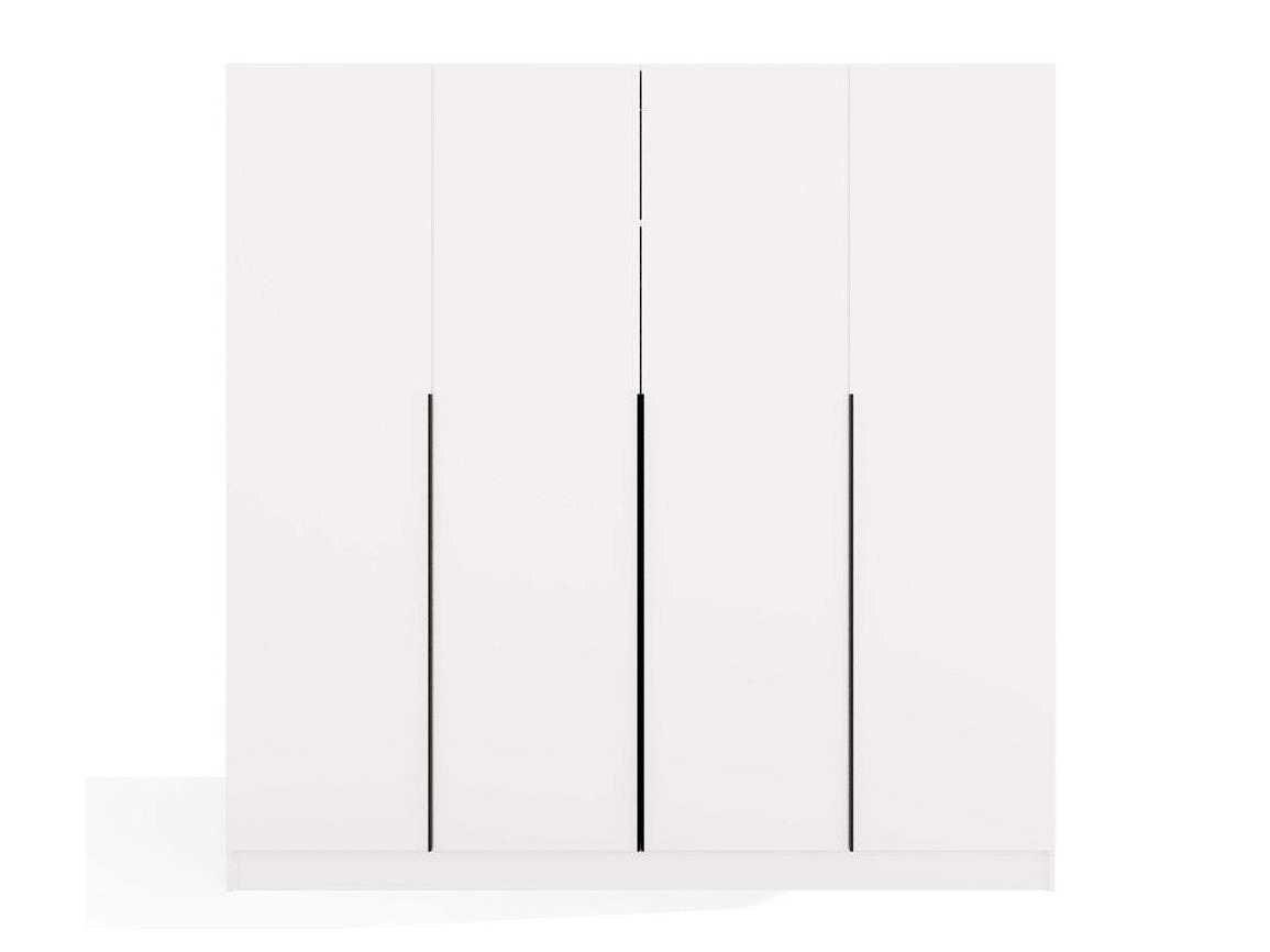 Kleiderschrank Mandeville 370 (Weiss + Schwarz)