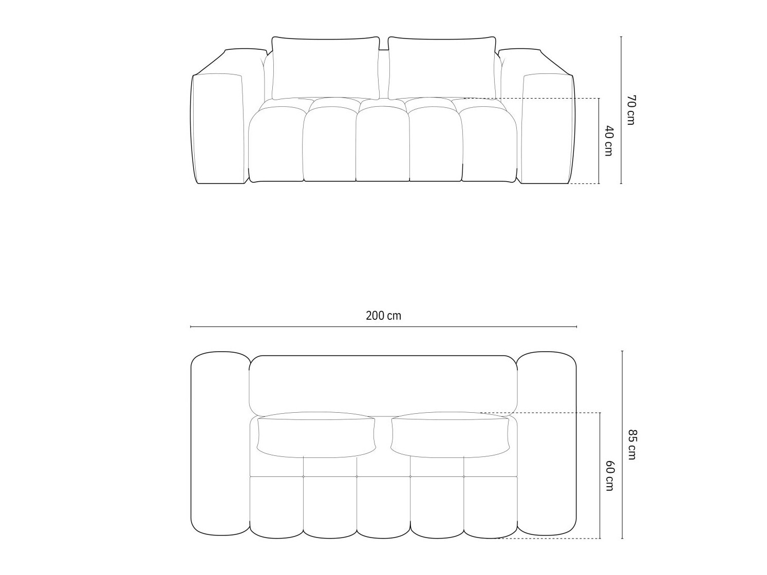 Sofa Odeveno 102 (Casino Anthrazit)