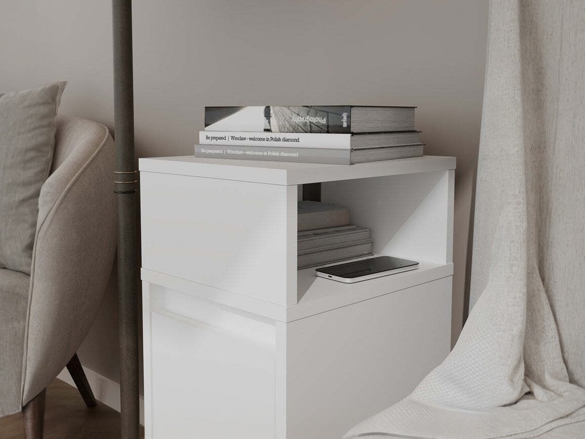Nachttisch Mandeville 373 (Weiss)