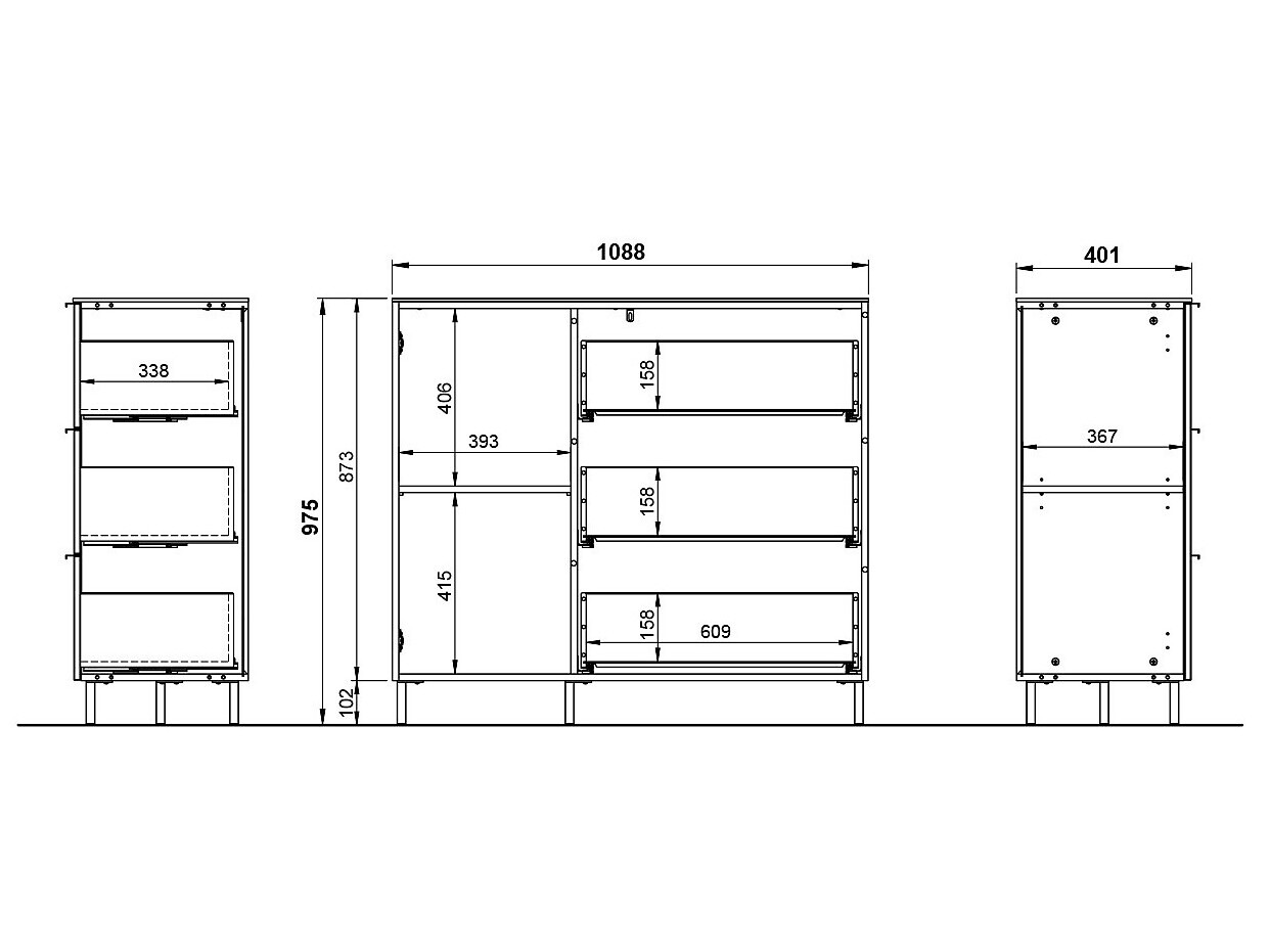 Kommoden Sacramento 534 (Kaschmir)