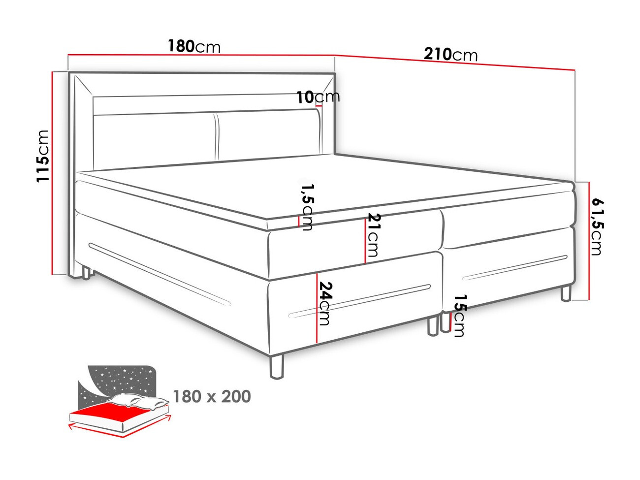 Boxspringbett SD2975