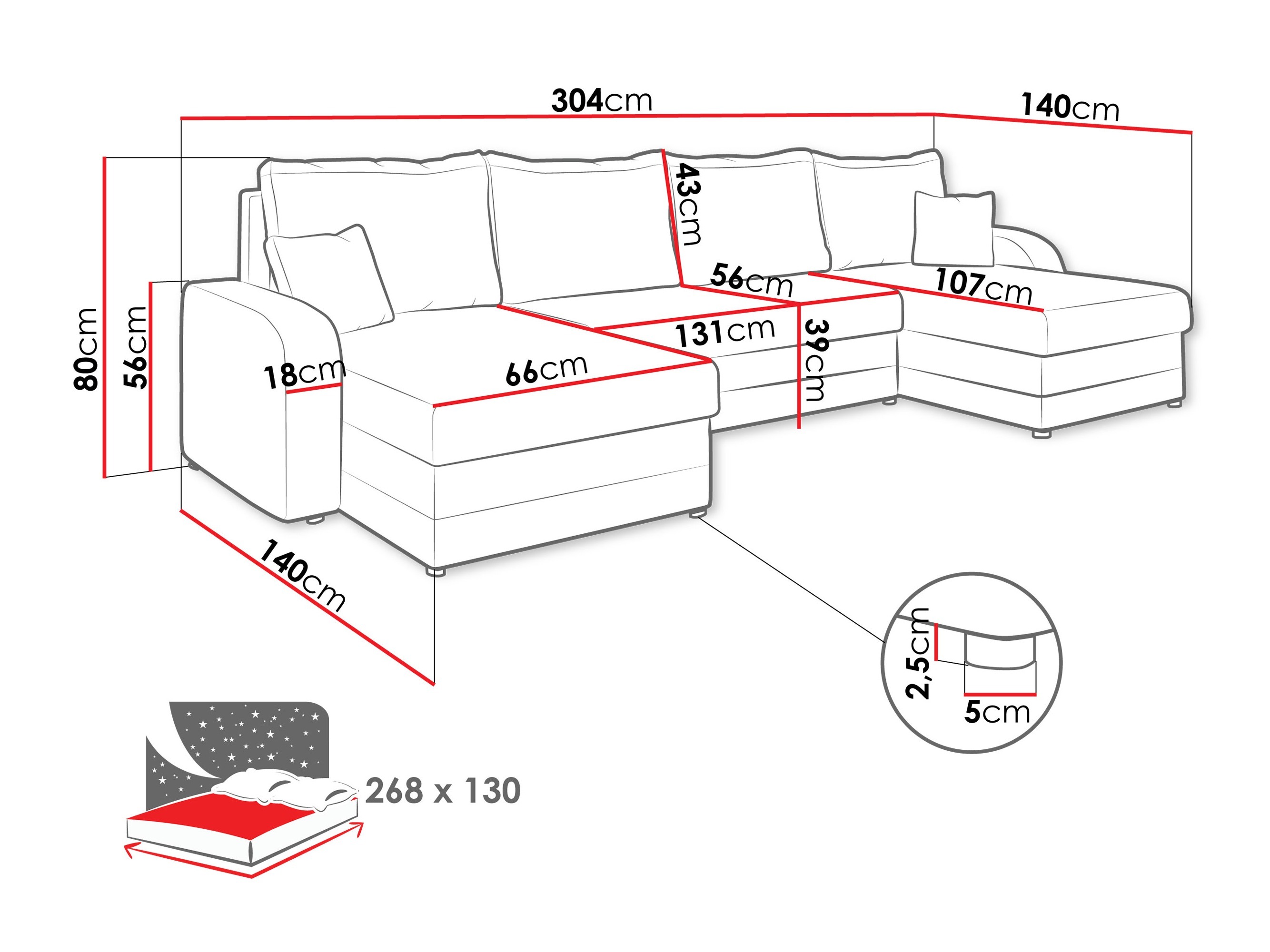 Ecksofa SD2995