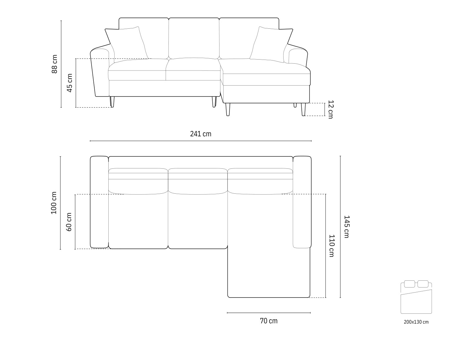 Ecksofa Lomveso 107 (Riviera 91)
