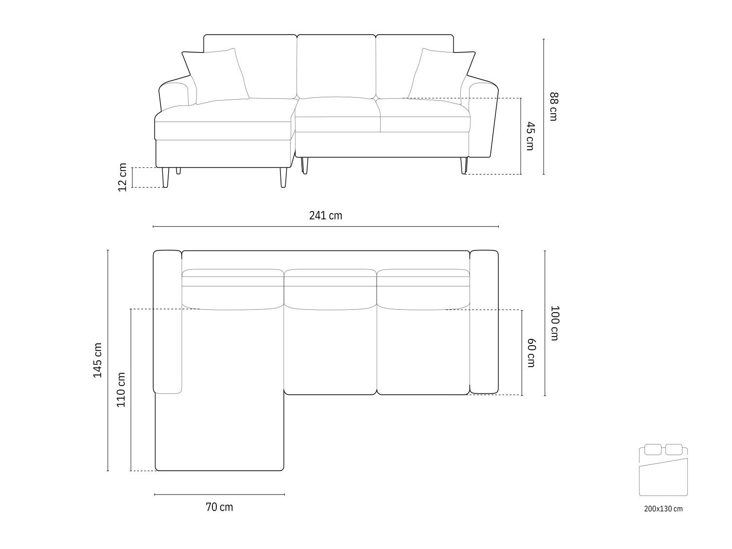 Ecksofa Lomveso 110 (Riviera 21)