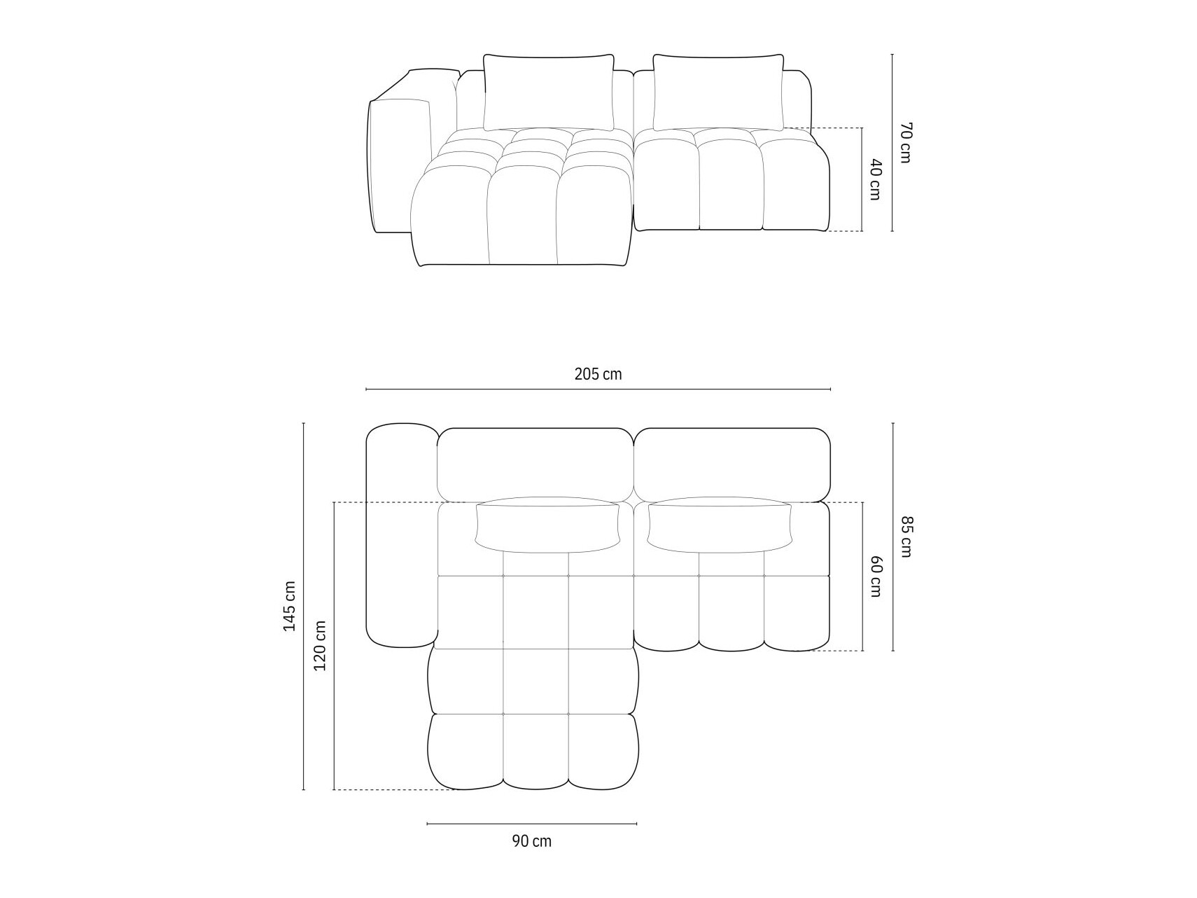 Ecksofa Odeveno 106 (Casino Terracota)