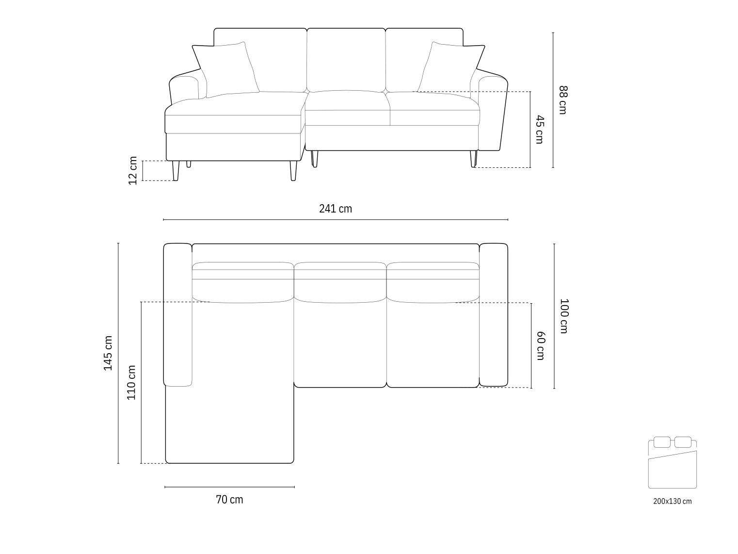 Ecksofa Lomveso 111 (Riviera 100)