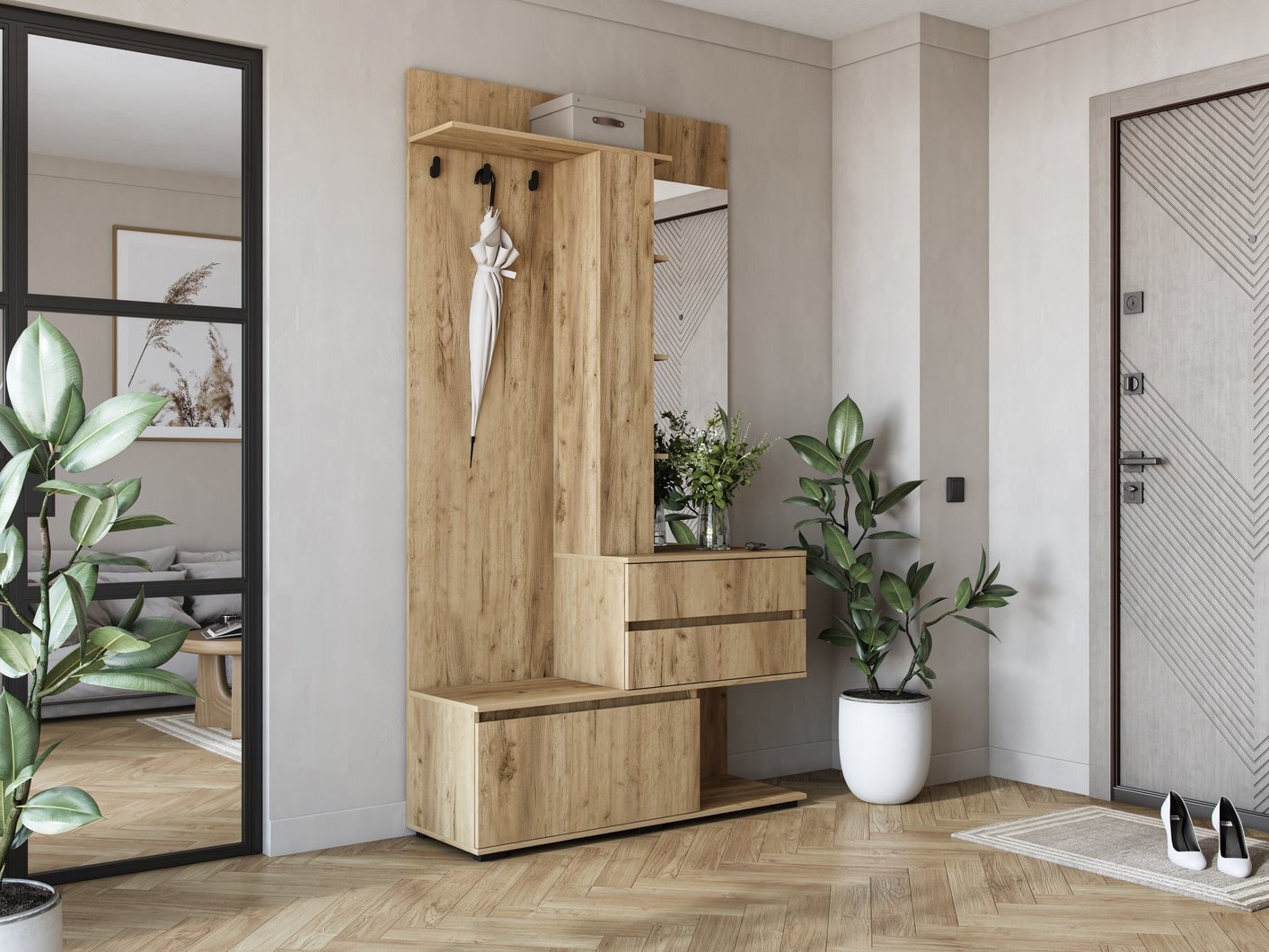 Flurgarnitur Houston 2123 (Goldene Eichenholzoptik)