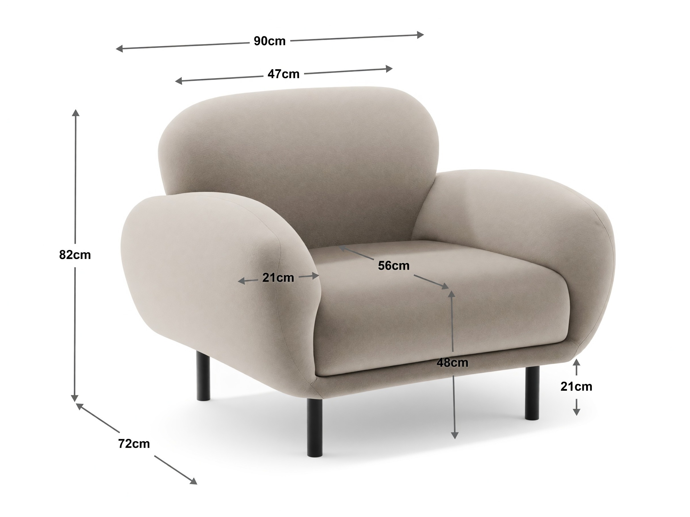 Sessel Beckley 345 (Casino Forest)