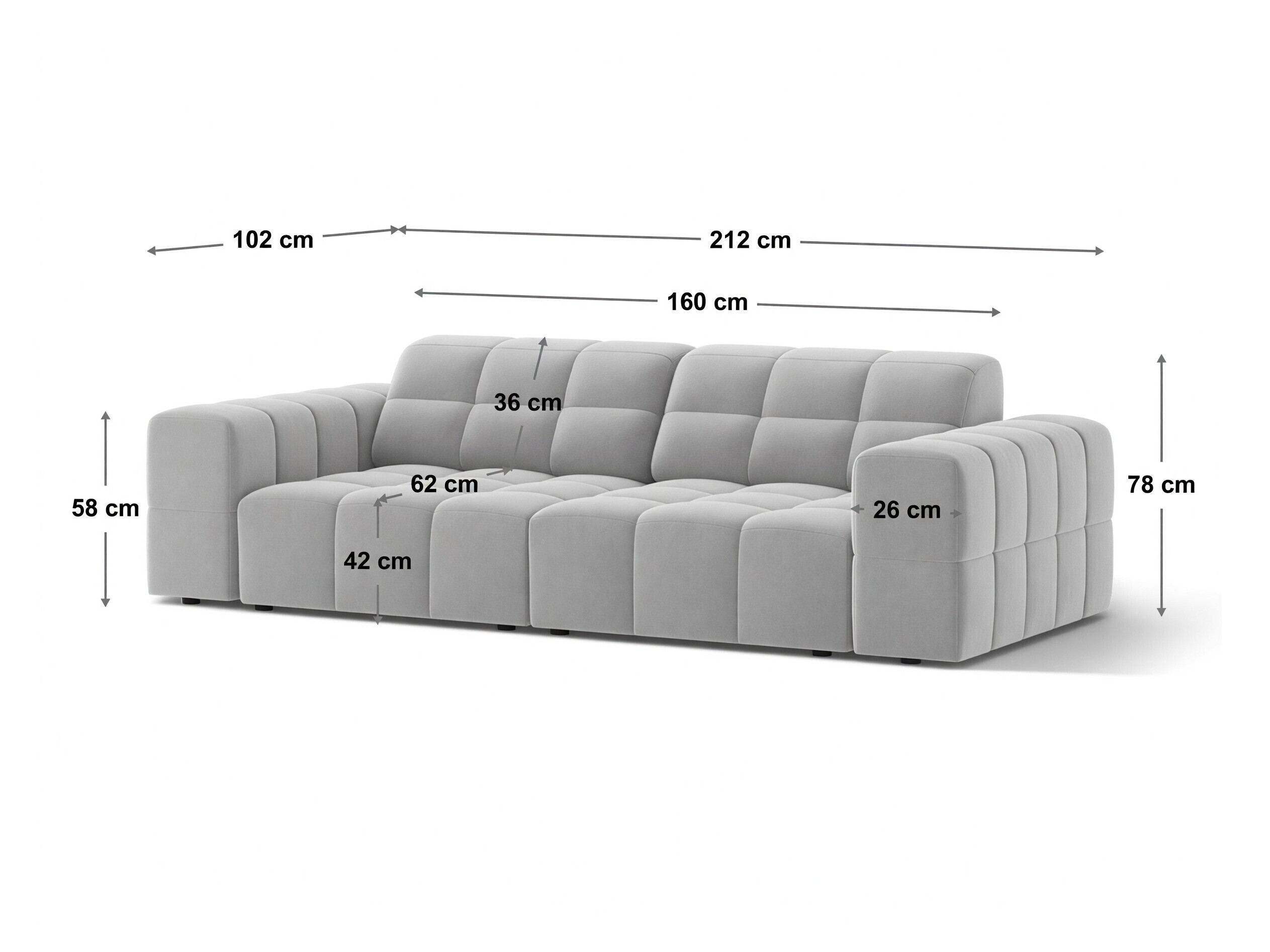 Sofa Venenoe 108 (Bluvel 03)